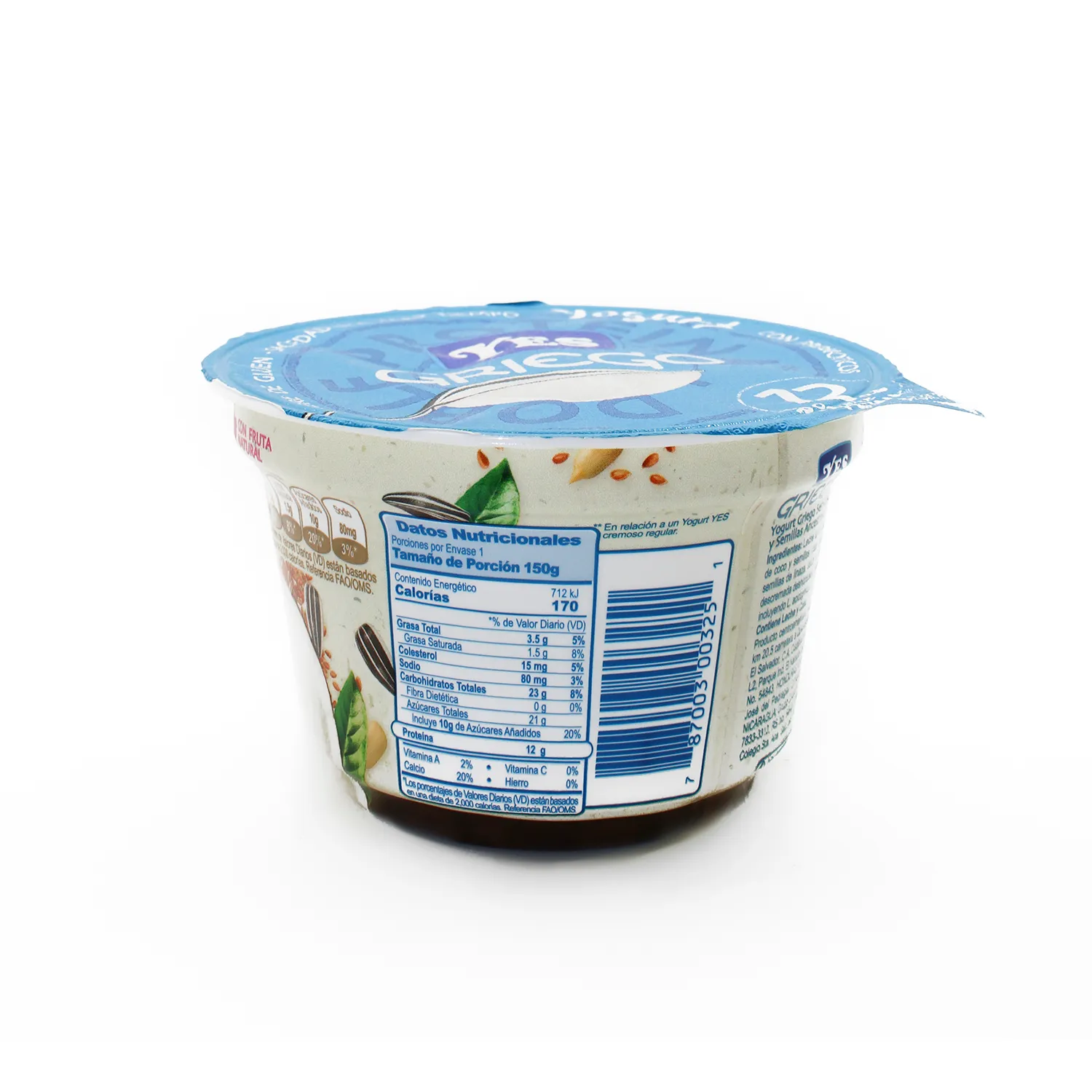 Yogurt Griego Coco Yes Envase 150 G