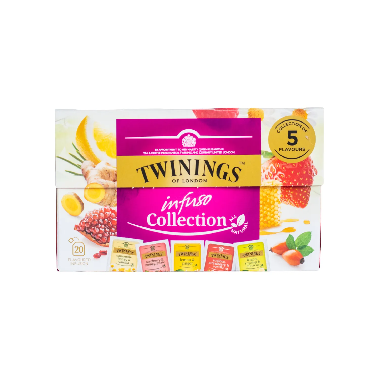 Te Fruta Surtida 5 Tipos Twining Caja 36 G
