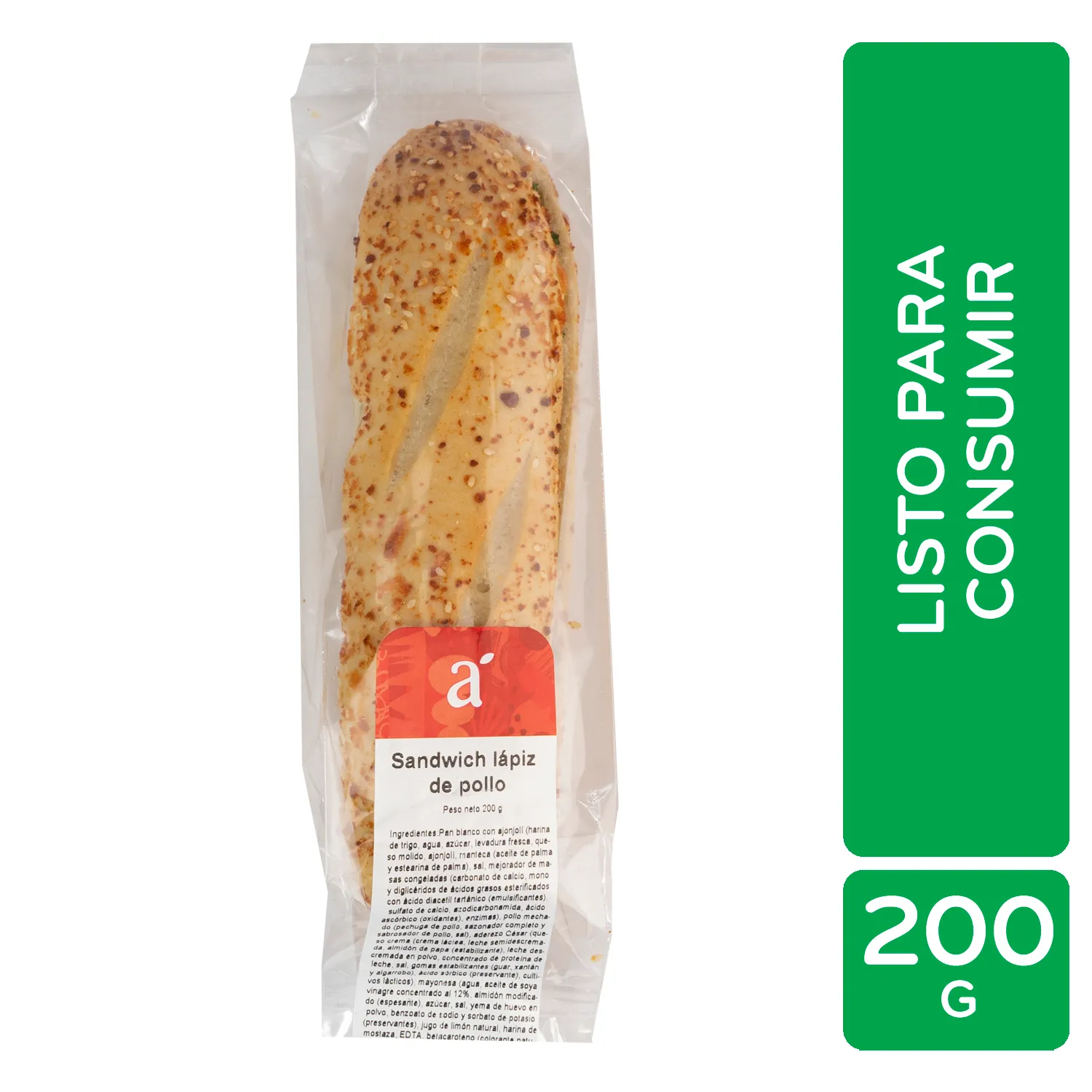 Sandwich Lapiz De Pollo Auto Mercado Unidad 200 G
