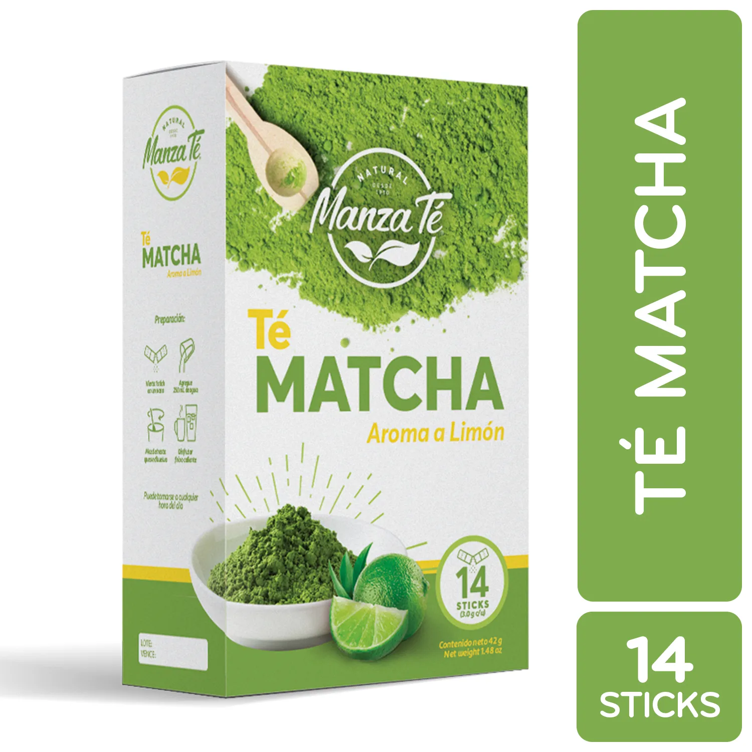 Te Verde Matcha Limon Manza-te Caja 42 G