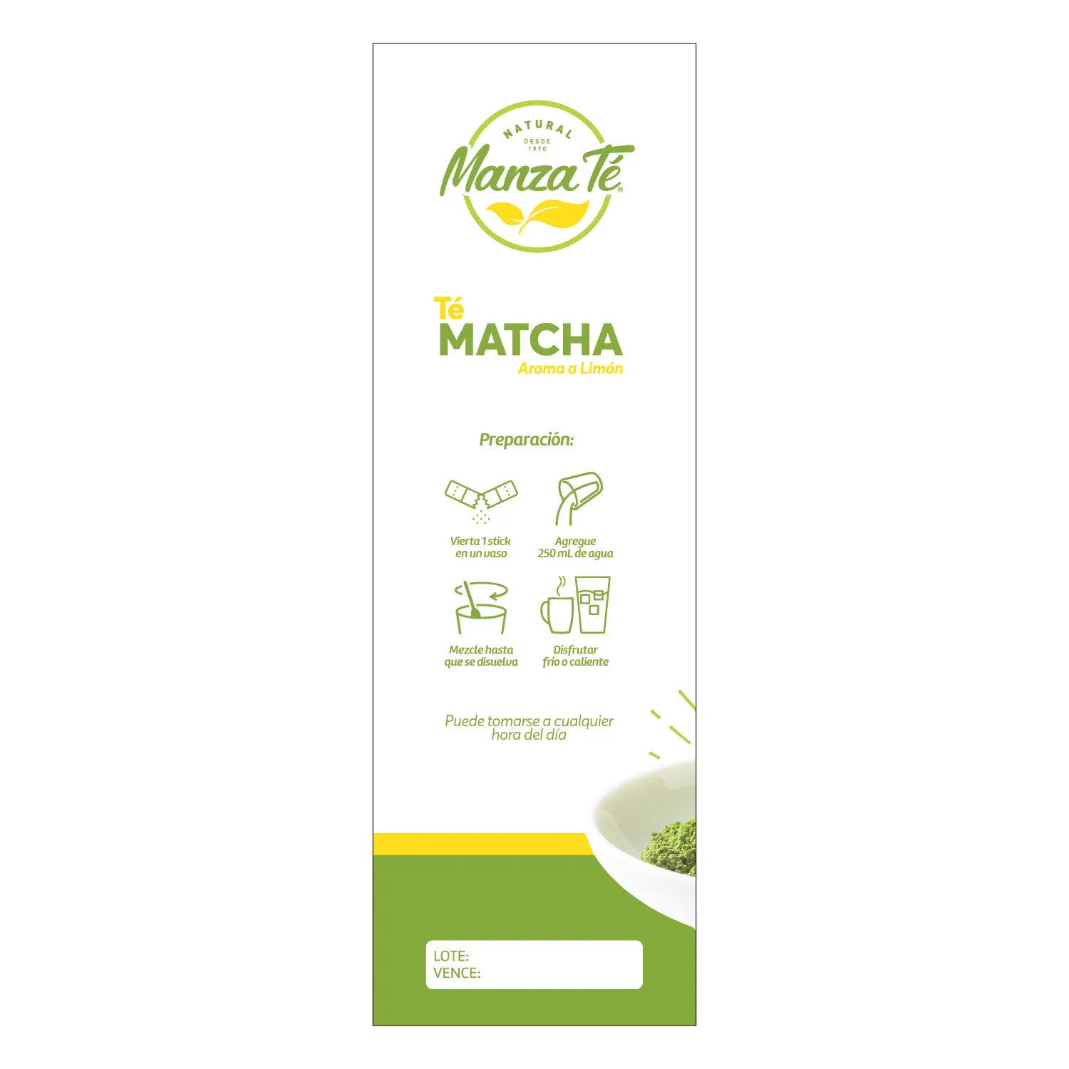 Te Verde Matcha Limon Manza-te Caja 42 G