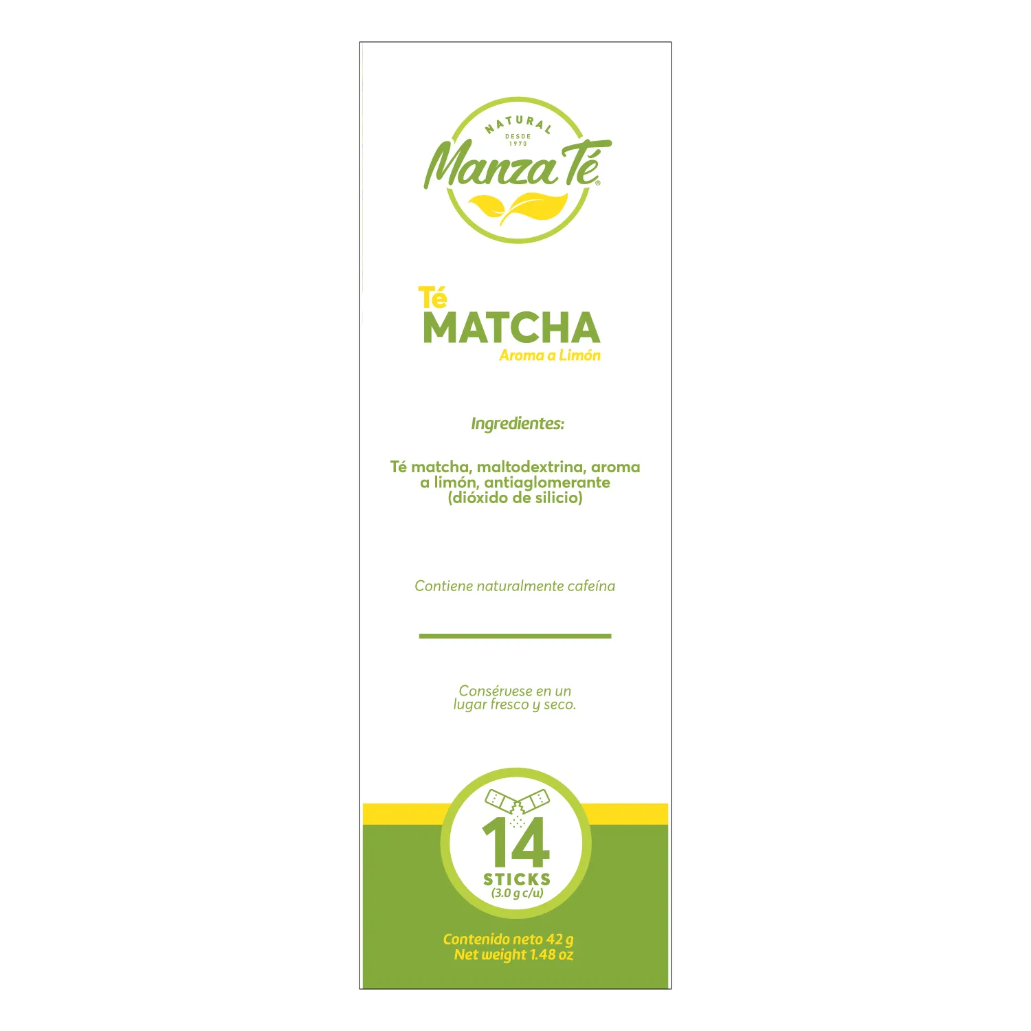 Te Verde Matcha Limon Manza-te Caja 42 G