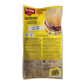 Pan Empacado Hamburguesa Sin Gluten Schar Paquete 300 G