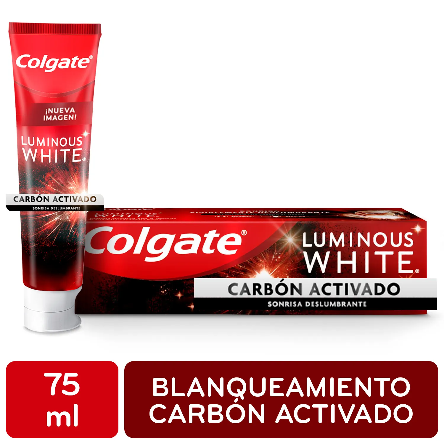 Crema Dental Multibeneficio Carbon Luminous Colgate Caja 75 Ml