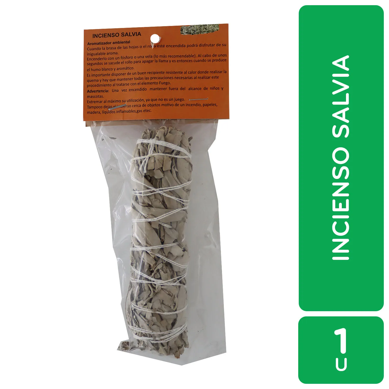 Decoracion Incienso Varilla Salvia Gopiñath Blister Unidad