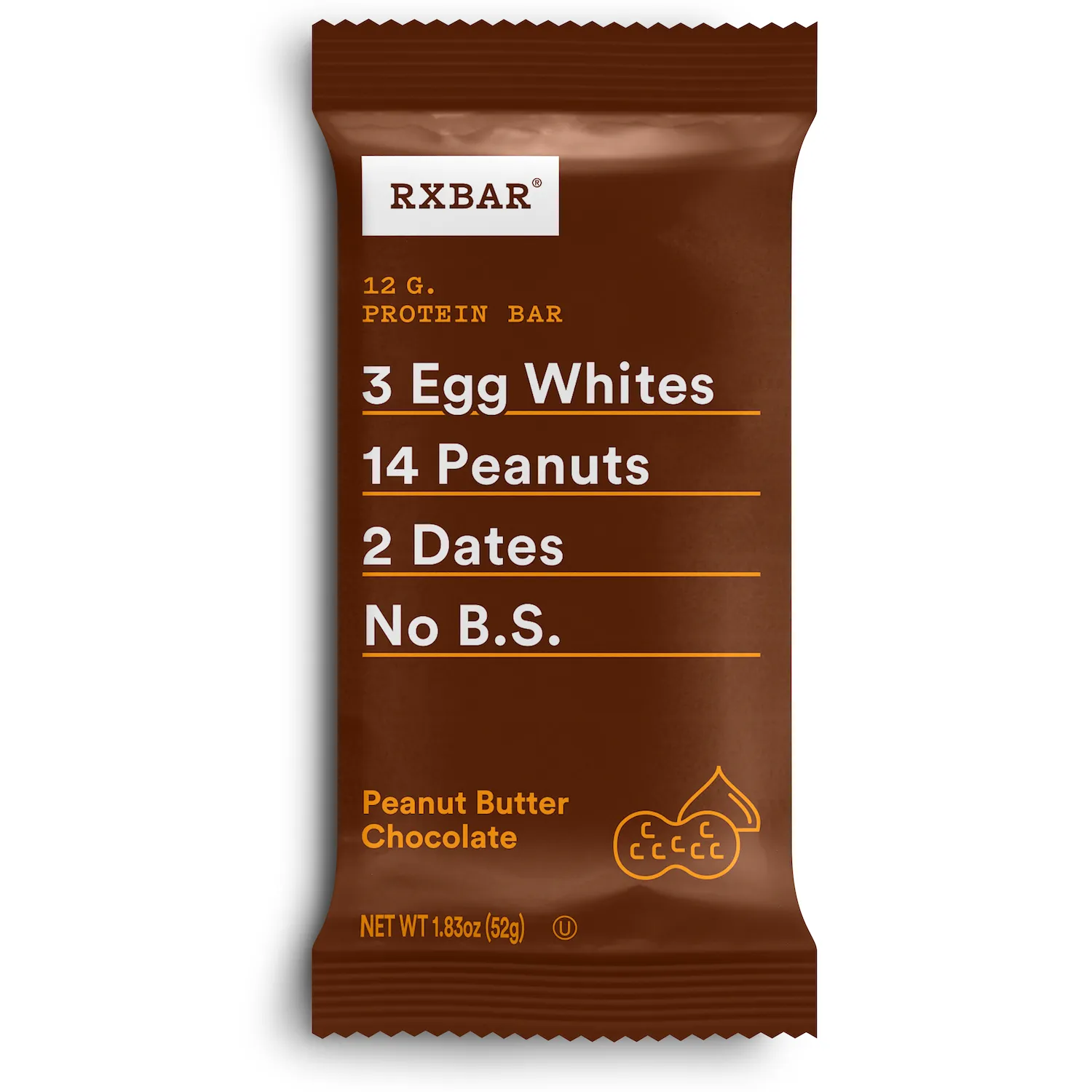 Barra Deportista Chocolate Mani Proteína Rx Bar Unidad 52 G