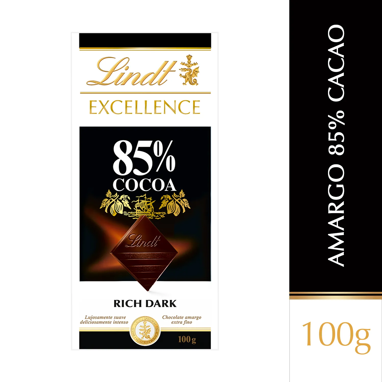 Chocolate Negro 85% Lindt Unidad 100 G