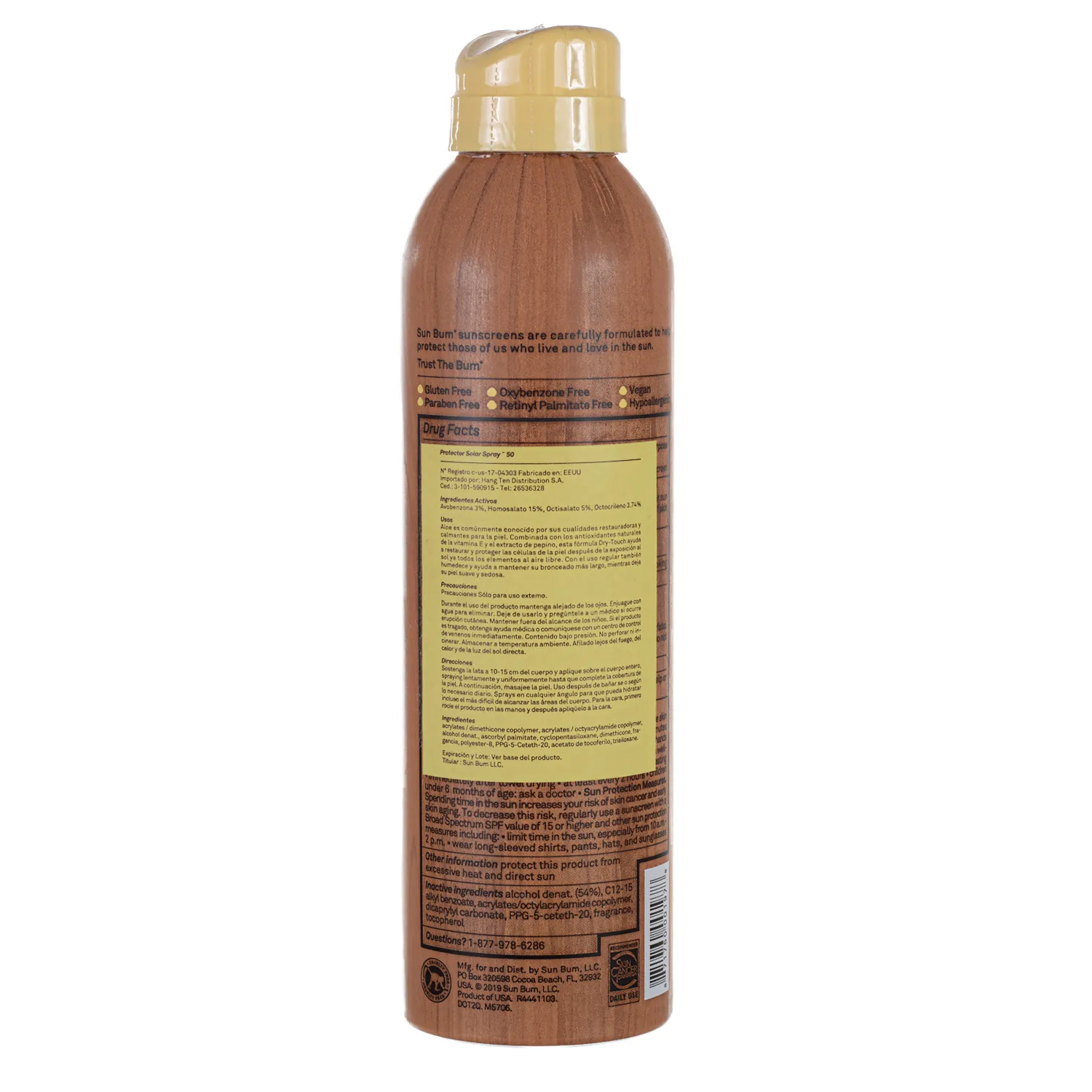 Bloqueador Aerosol F50 Sun Bum Envase 170 G