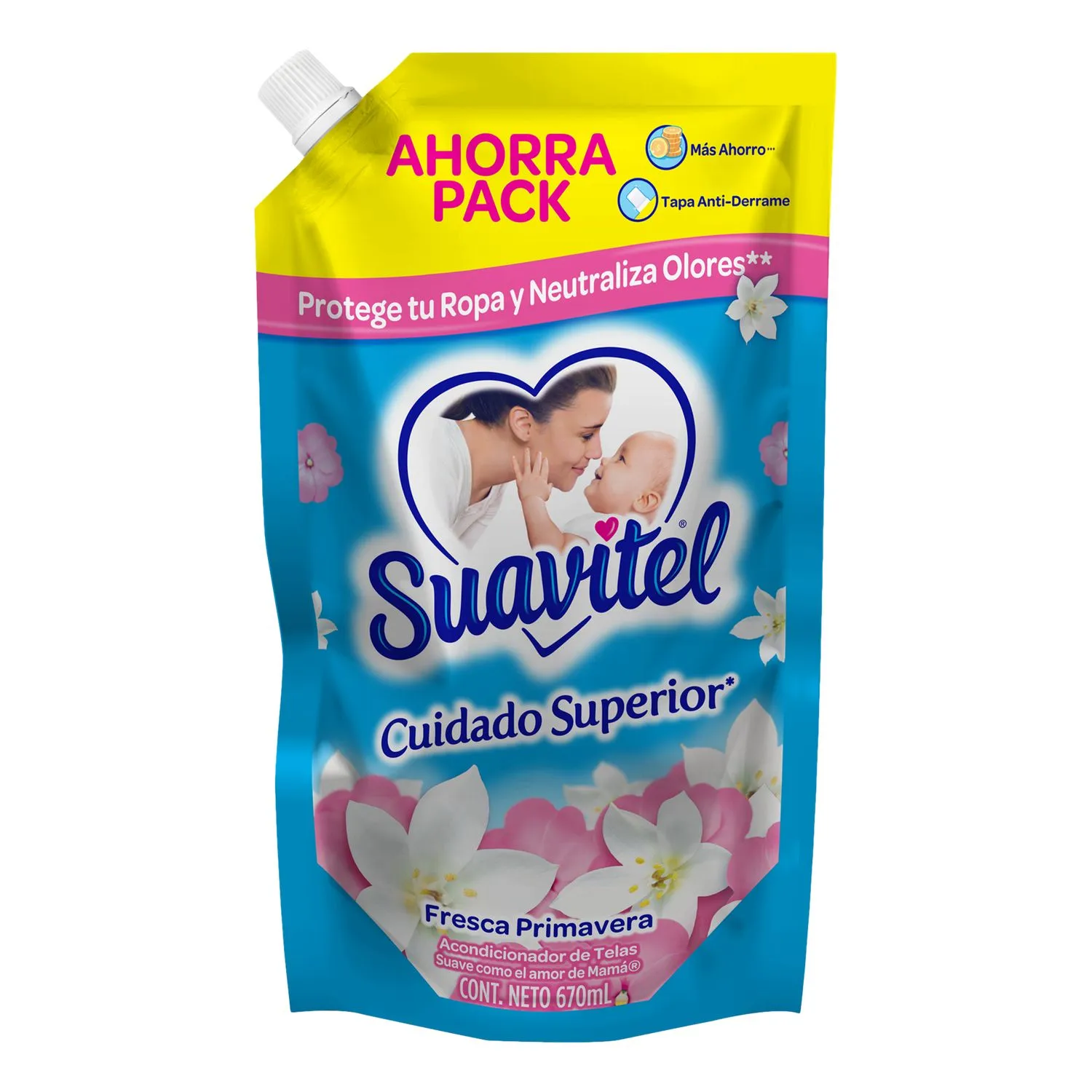 Suavizante Liquido Primavera Suavitel Bolsa 670 Ml