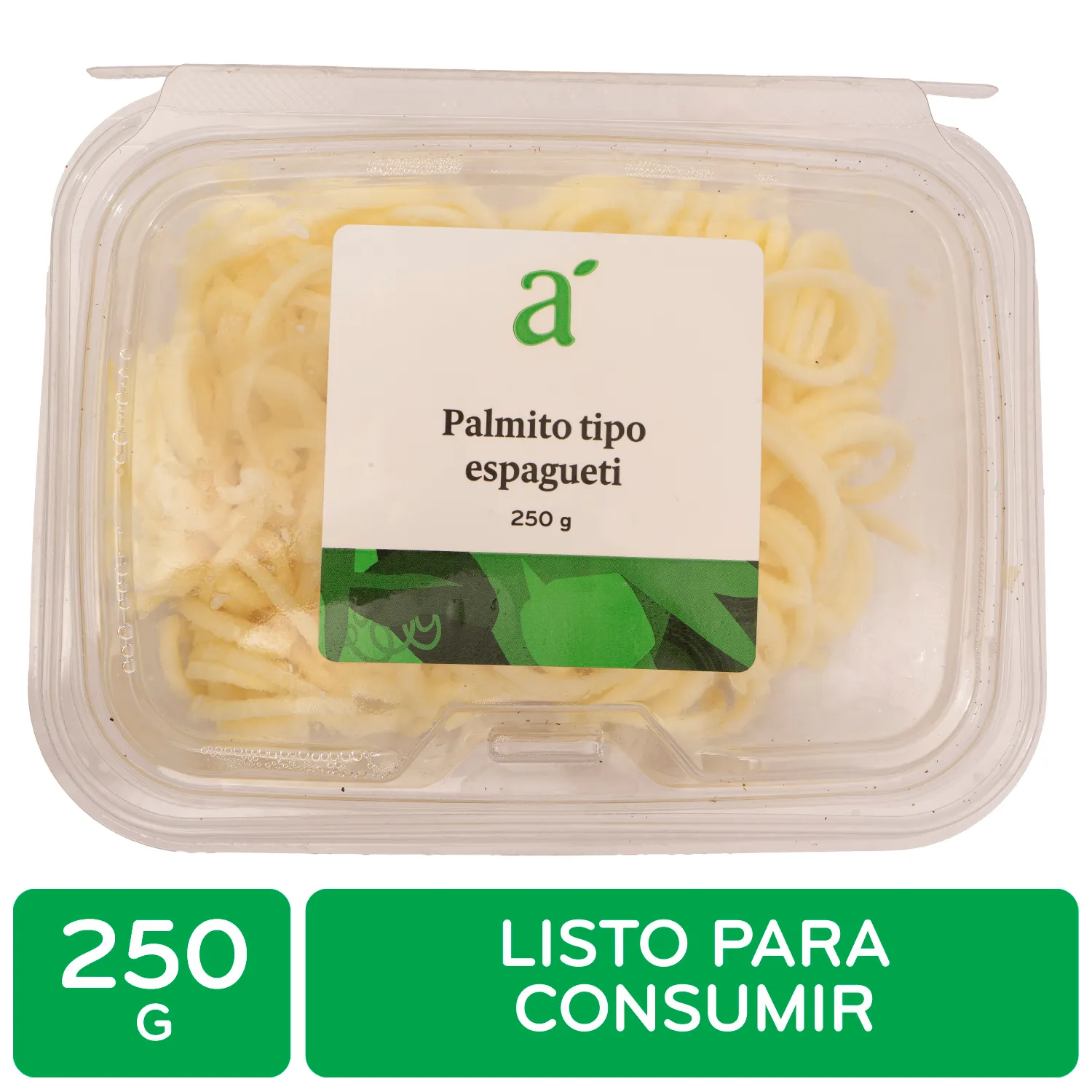 Palmito Tipo Spagueti Auto Mercado Bandeja 250 G