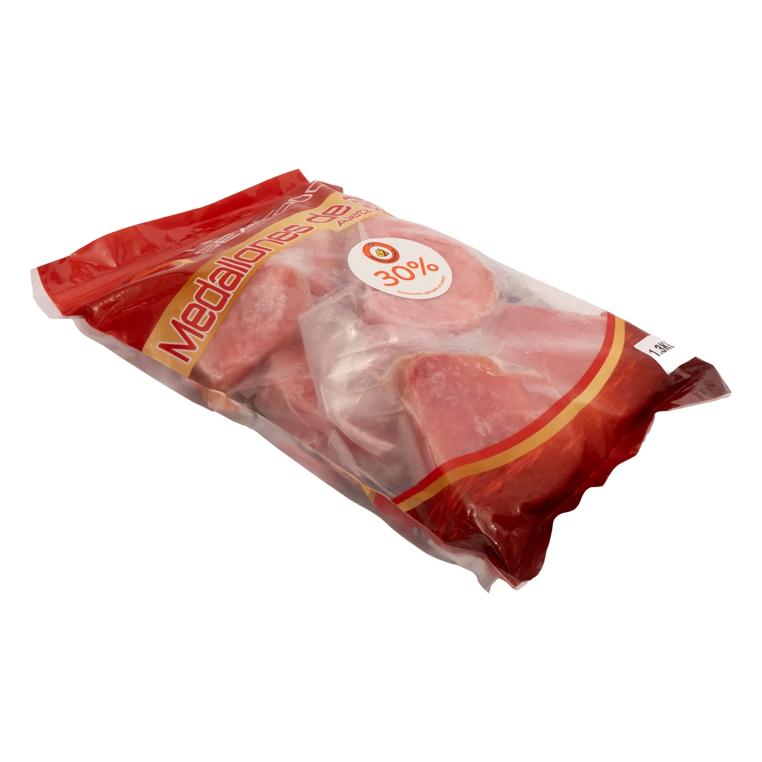 Medallon Atun Congeldo Paquete De Ahorro Familiar Auto Mercado Bolsa 1.3 Kg