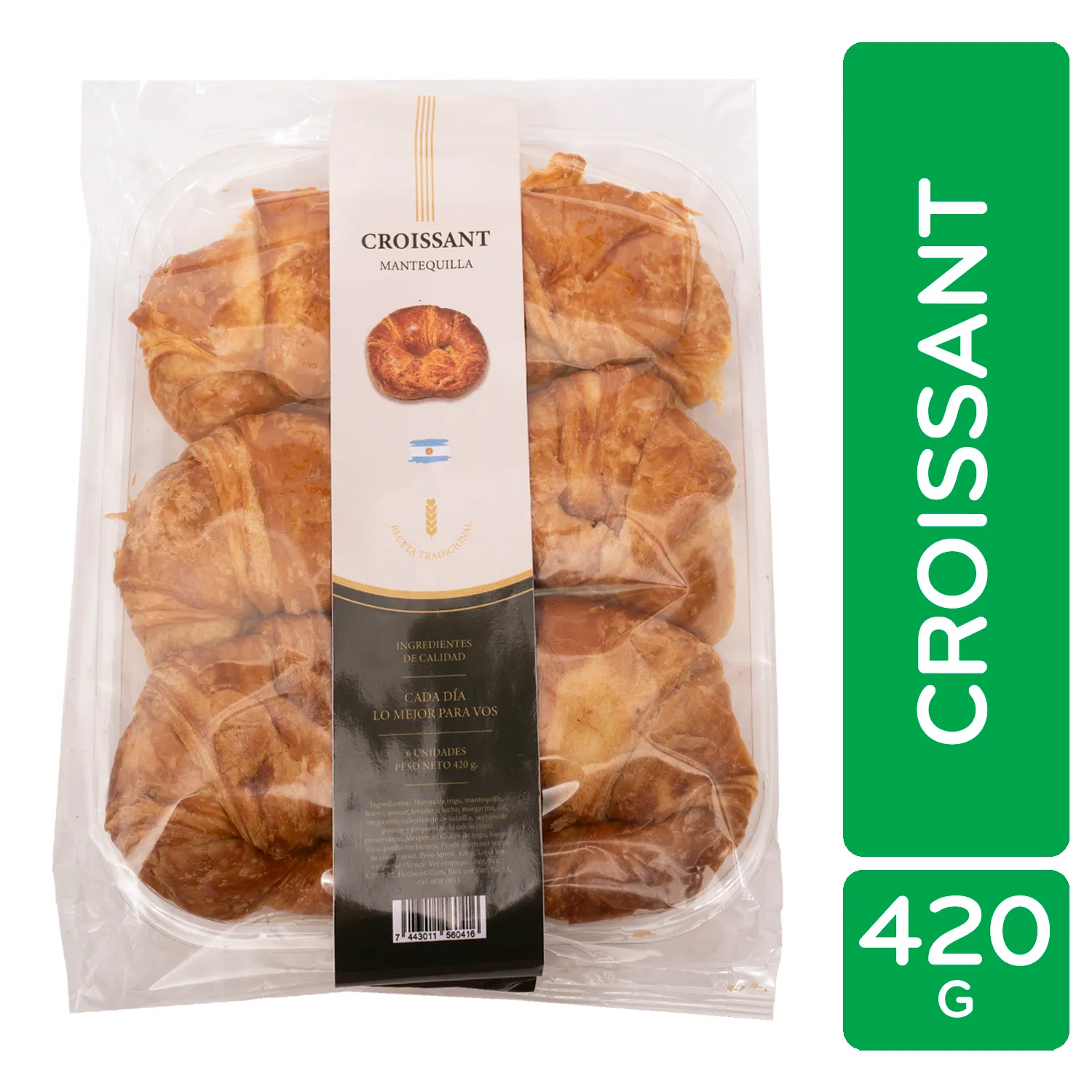 Croissant De Mantequilla Auto Mercado Bolsa 420 G