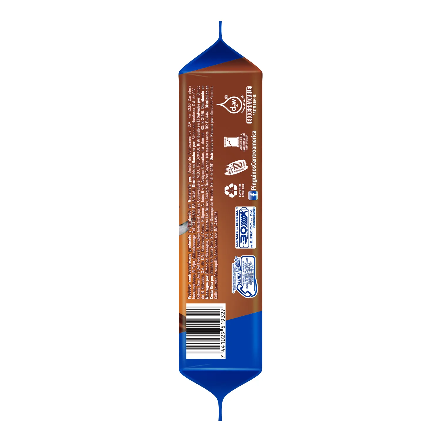 Quequito Triple Chocolate Marinela Paquete 80 G