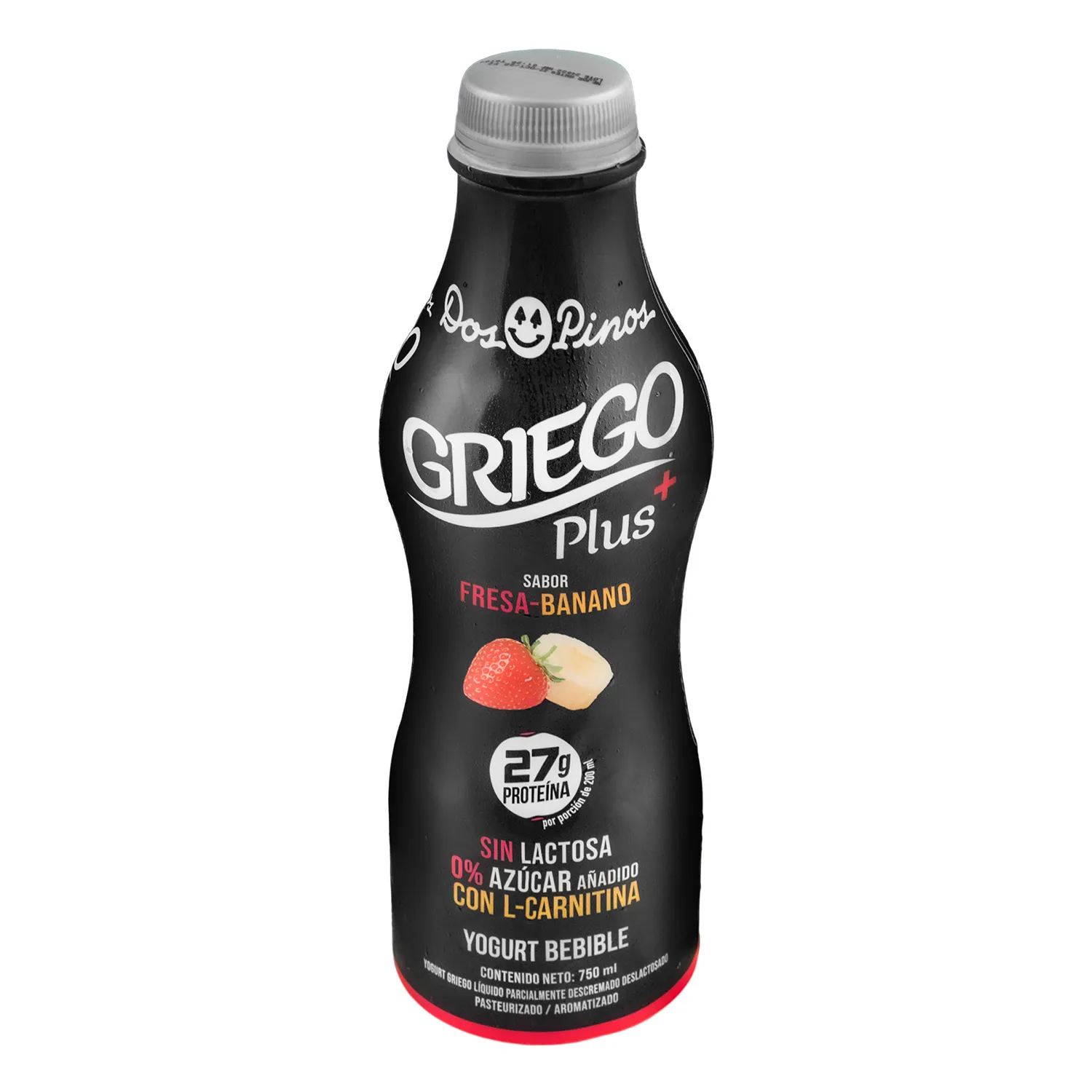 Yogurt Griego Banano Fresa Dos Pinos Envase 750 Ml