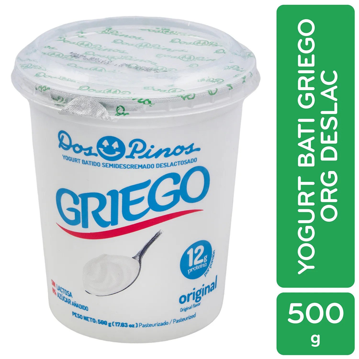 Yogurt Griego Original Dos Pinos Envase 500 G