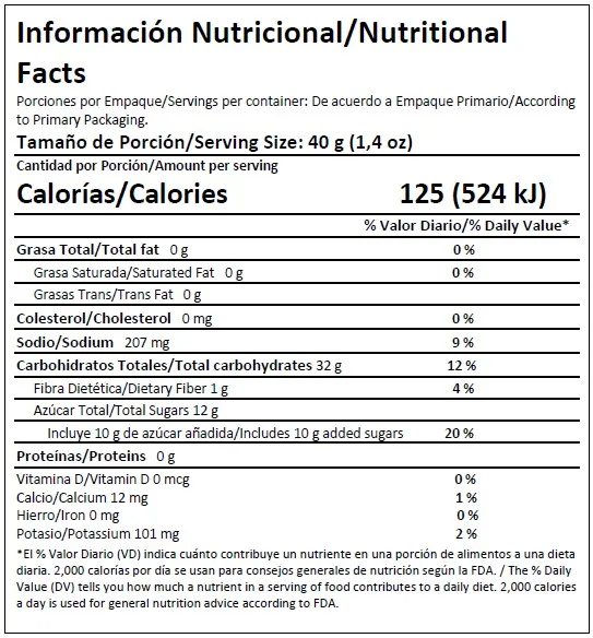 Barra Deportista Guayaba Tricopilia Paquete 120 G