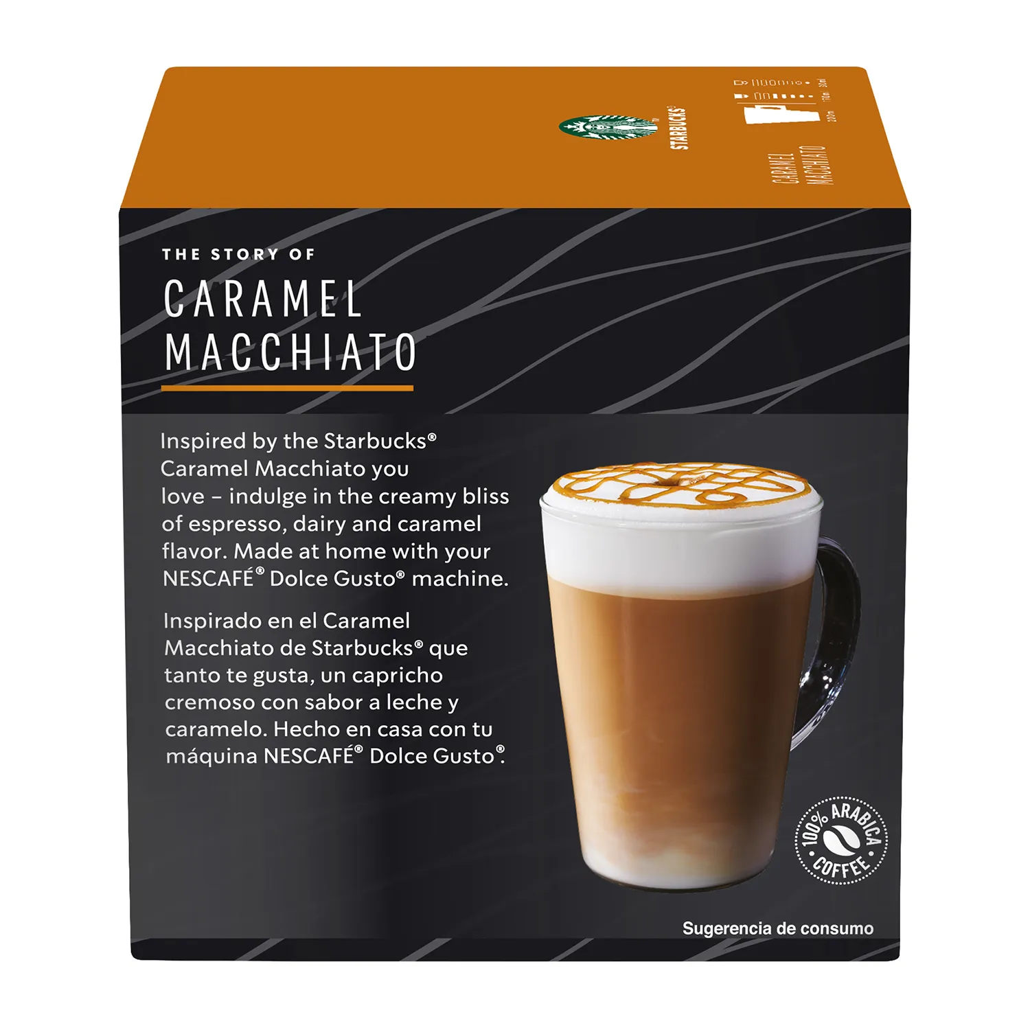 Cafe Capsula Caramelo 12u Starbucks Caja 127.8 G