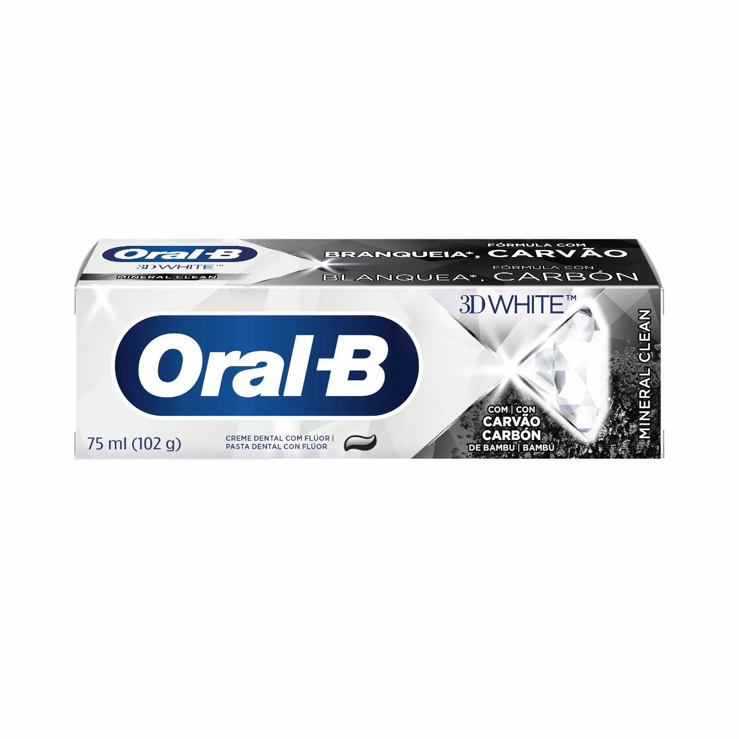 Crema Dental Blanqueadora 3d White Mineral Clean Oral-b Caja 75 Ml