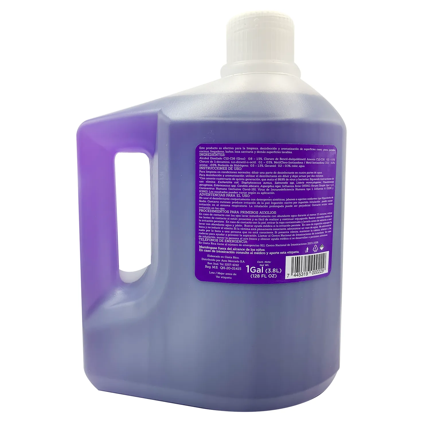 Desinfectante Liquido Lavanda Selección Auto Envase 3.8 L