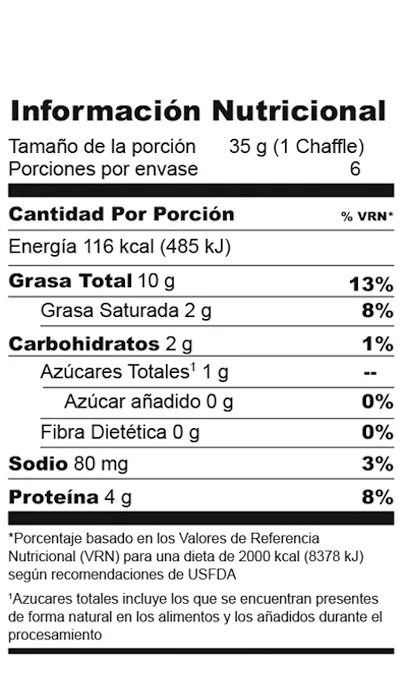 Waffle Keto Cristinas Kitchen Caja 210 G