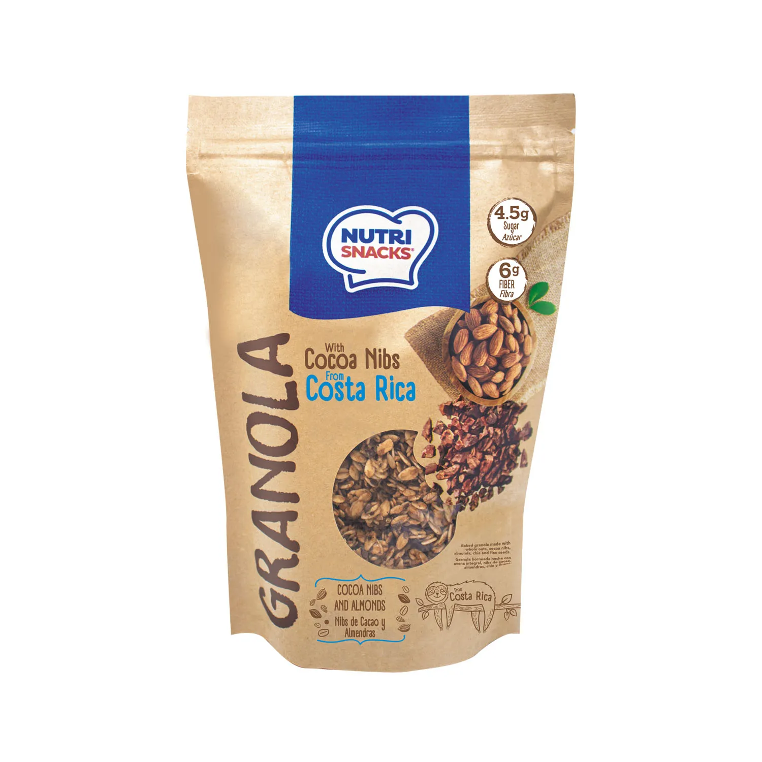 Granola Cacao Nibs Nutrisnacks Bolsa 300 G