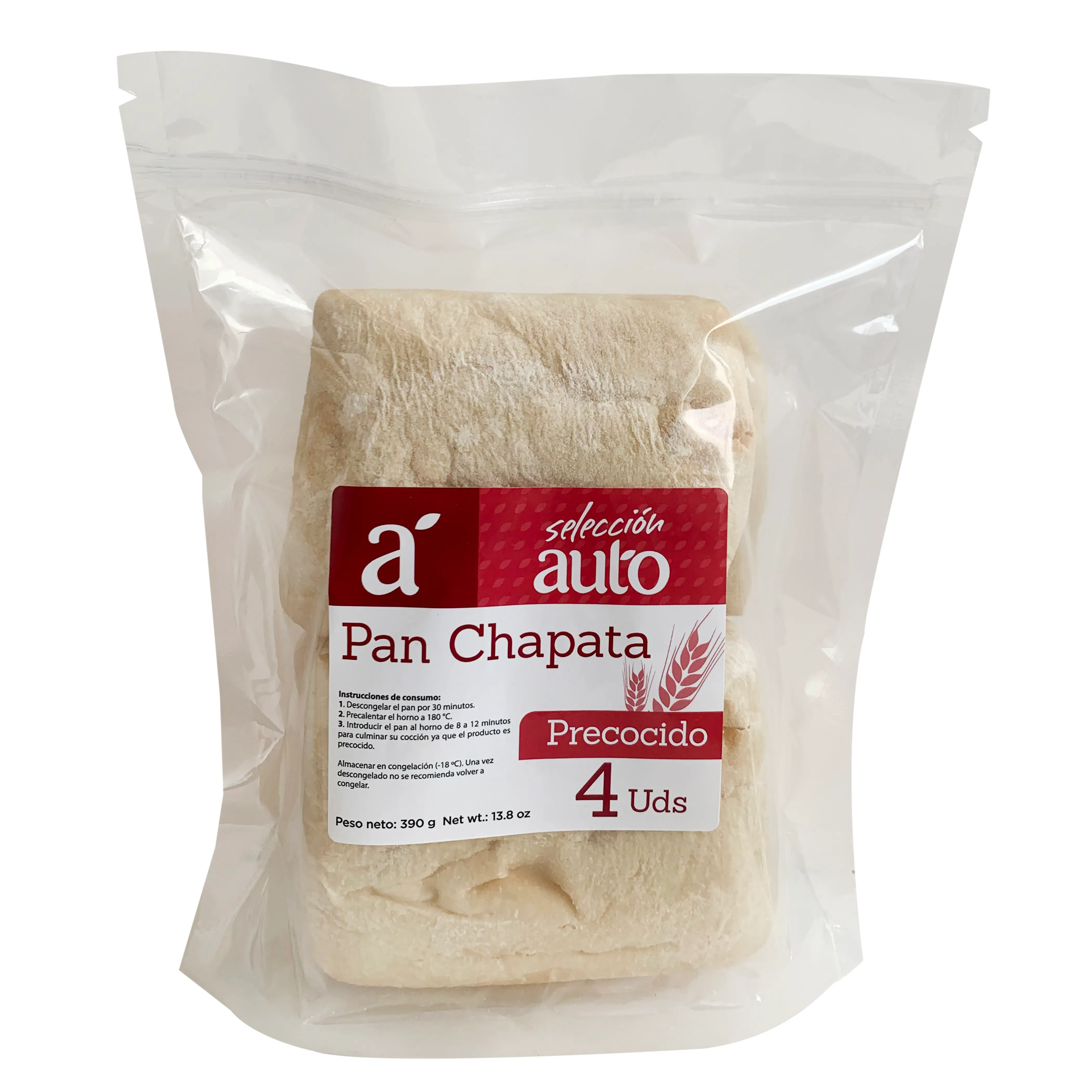 Pan Barra Chapata Seleccion Auto Paquete 390 G