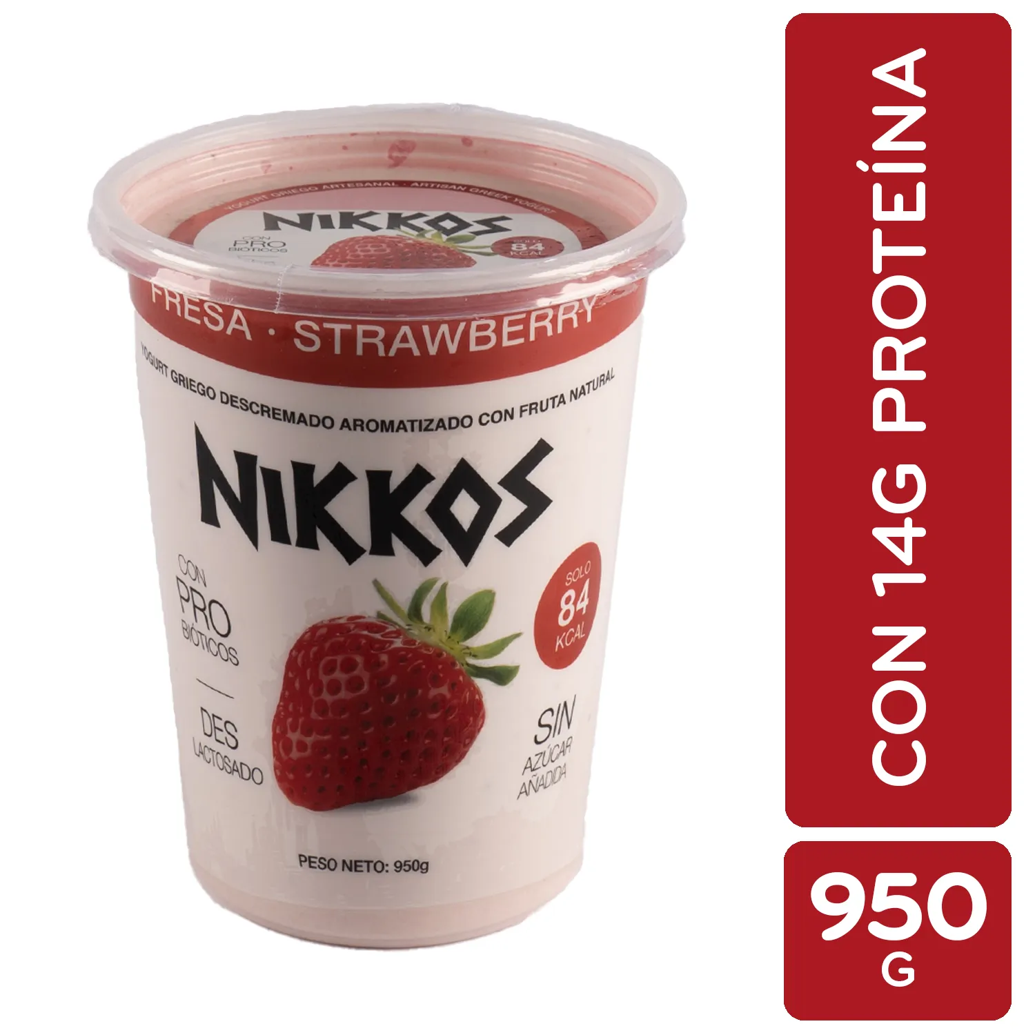 Yogurt Saborizado Light Fresa Nikkos