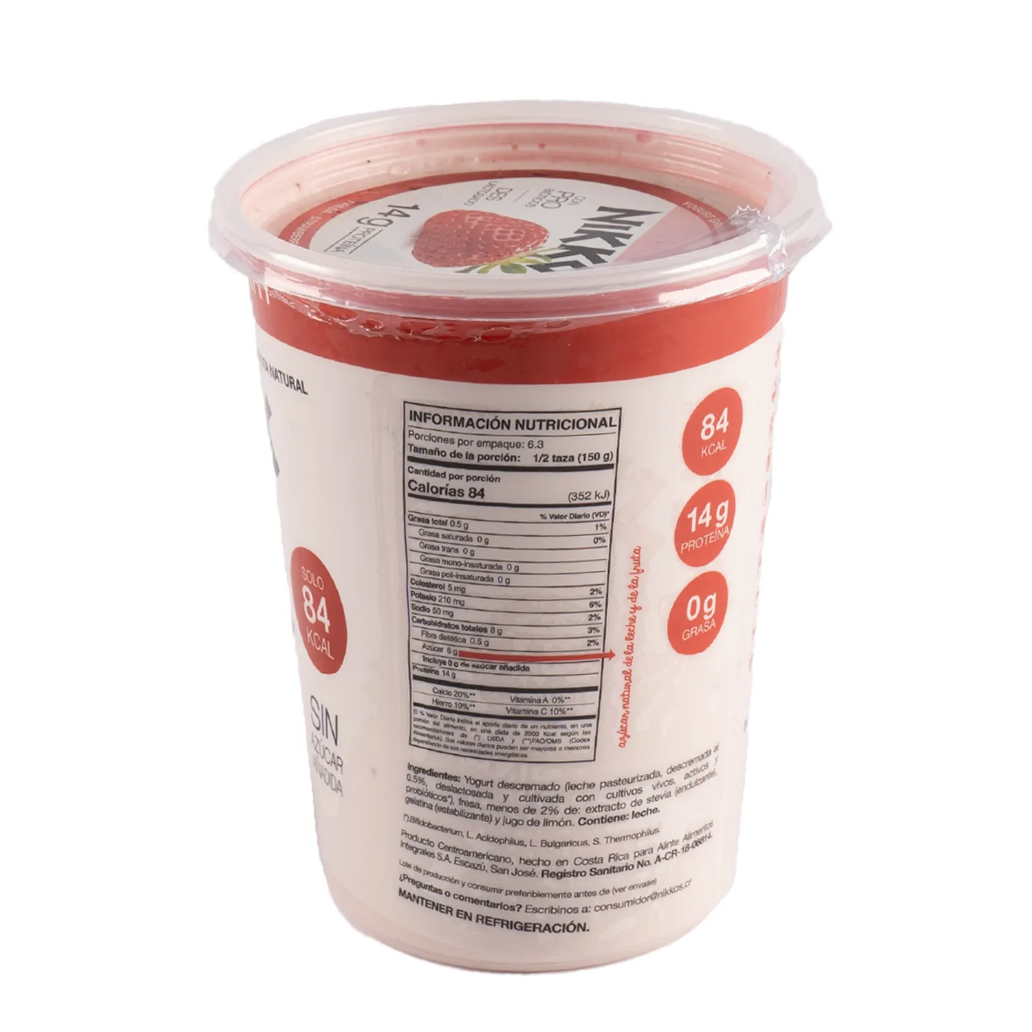 Yogurt Saborizado Light Fresa Nikkos
