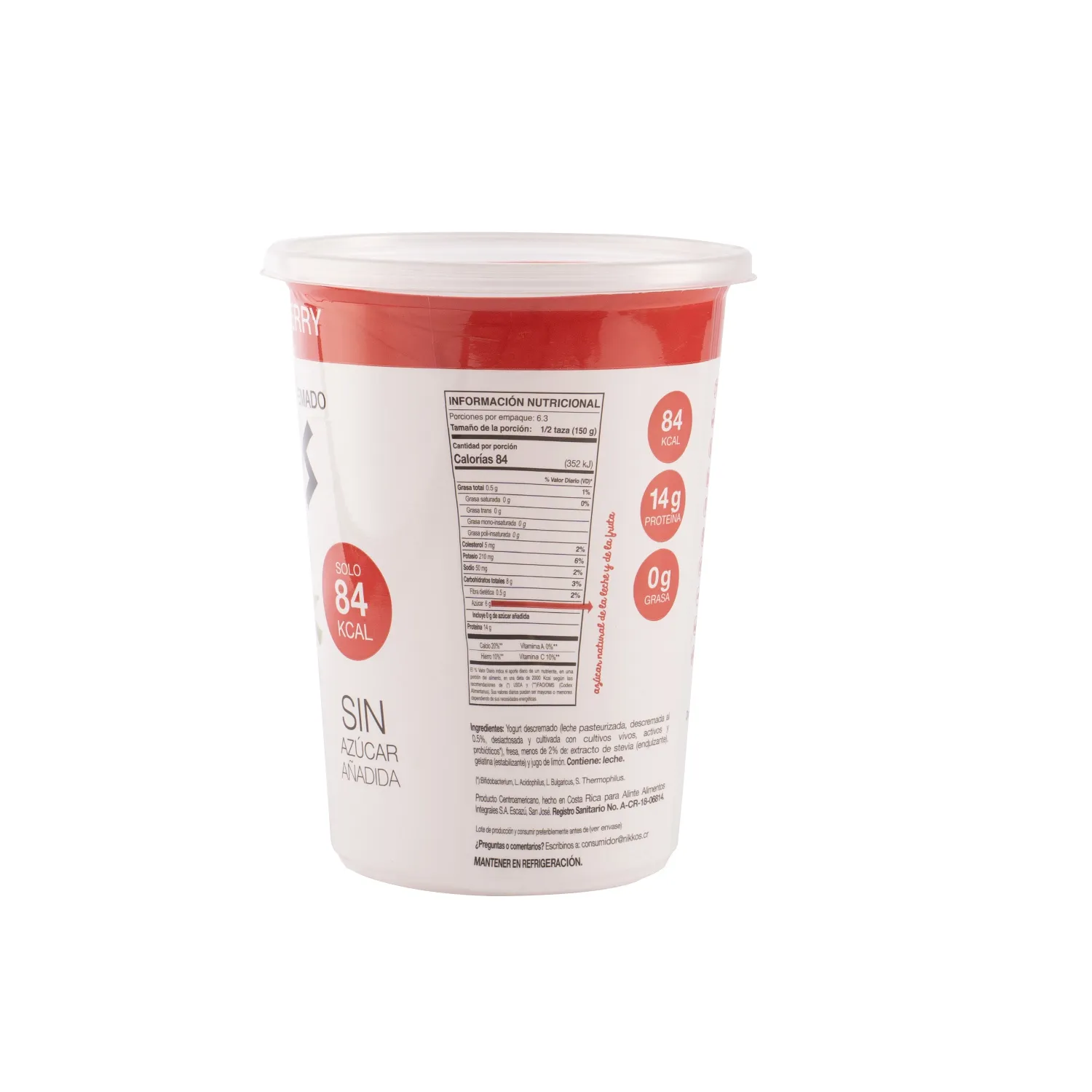 Yogurt Saborizado Light Fresa Nikkos