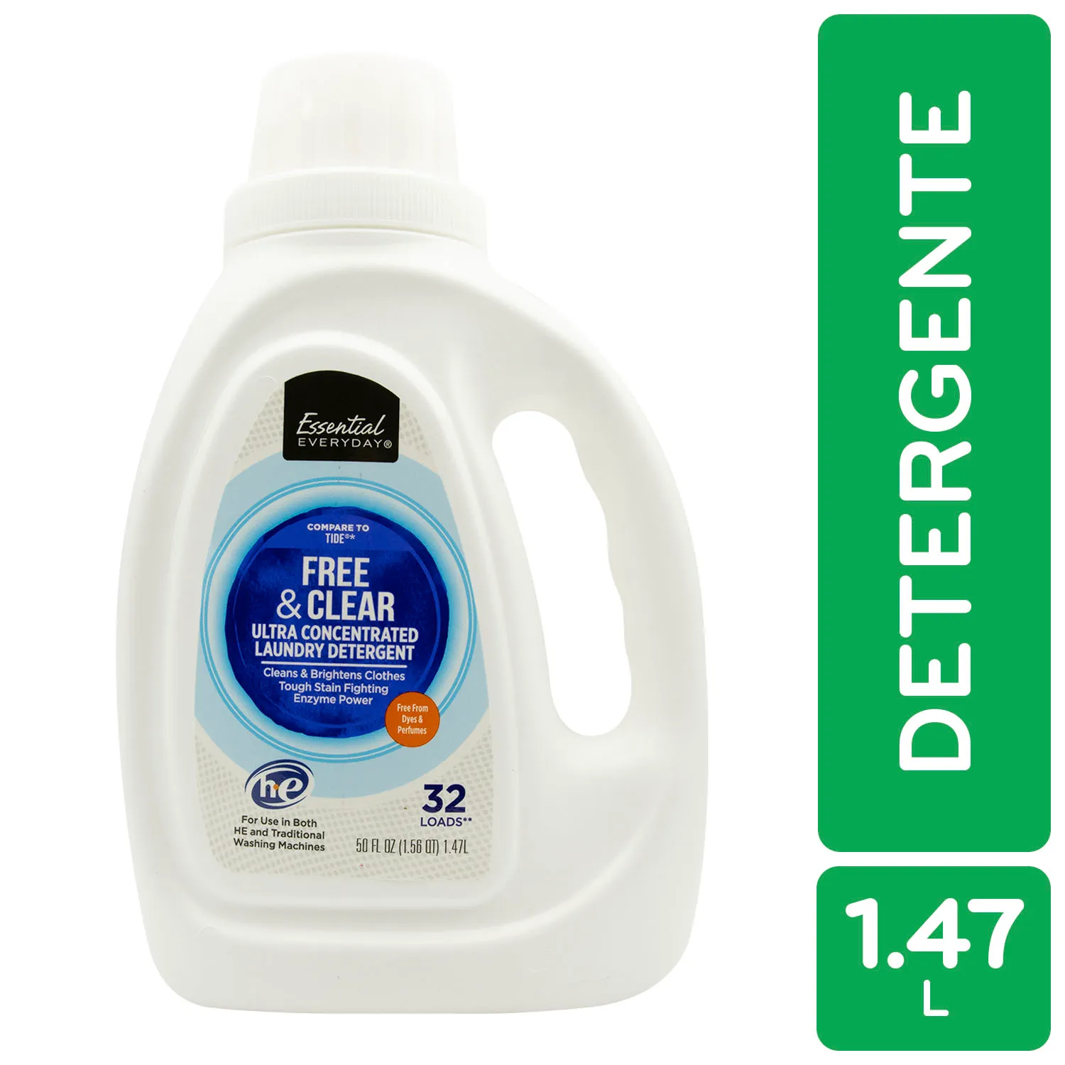 Detergente Liquido Free Essential Every Day Envase 1.47 L