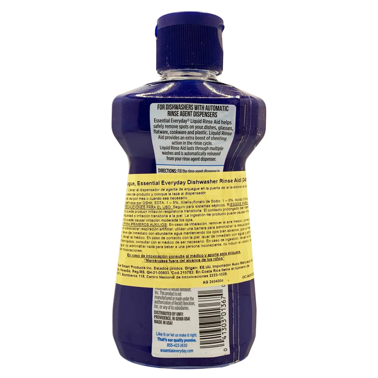 Lavaplatos Liquido Rinse Essential Everyday Envase 249 Ml