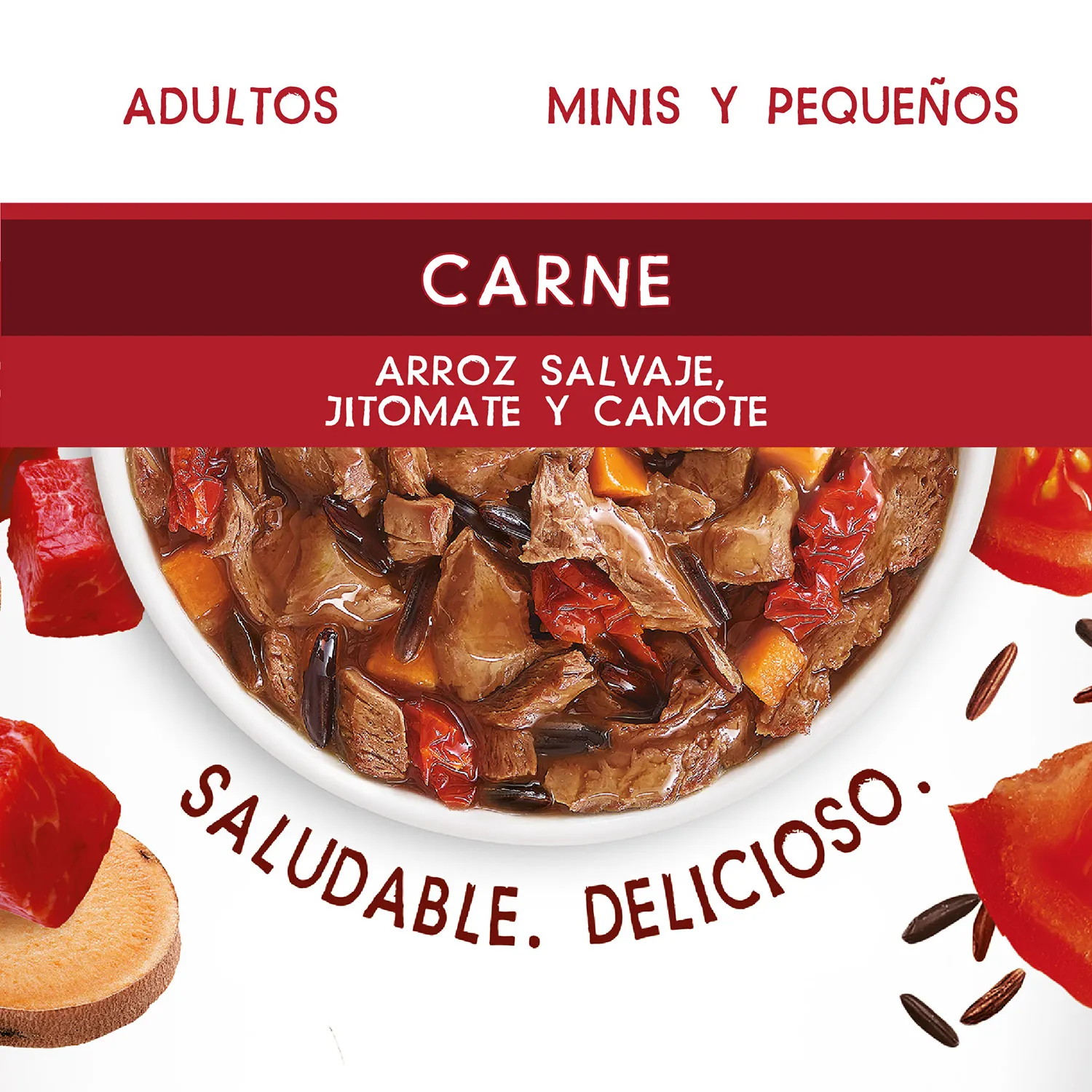 Alimento Perro Humedo Adulto Carne Raza Pequeña Purina Beneful Paquete 100 G