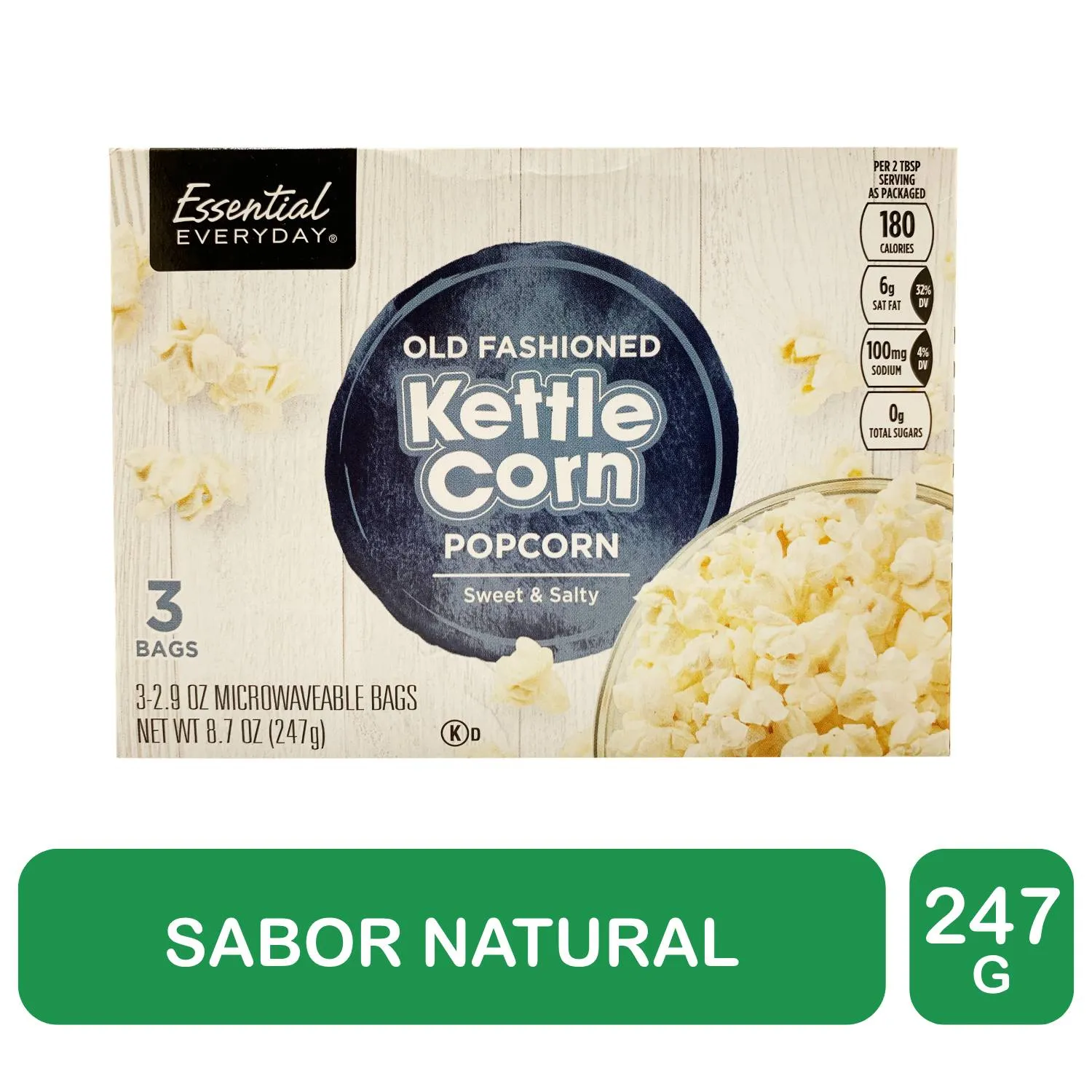 Palomita Maiz Pack 3 Essential Everyday Paquete 247 G