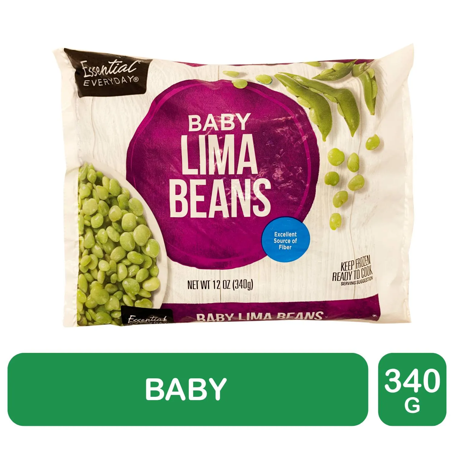 Frijol Baby Lima Essential Everyday Paquete 454 G