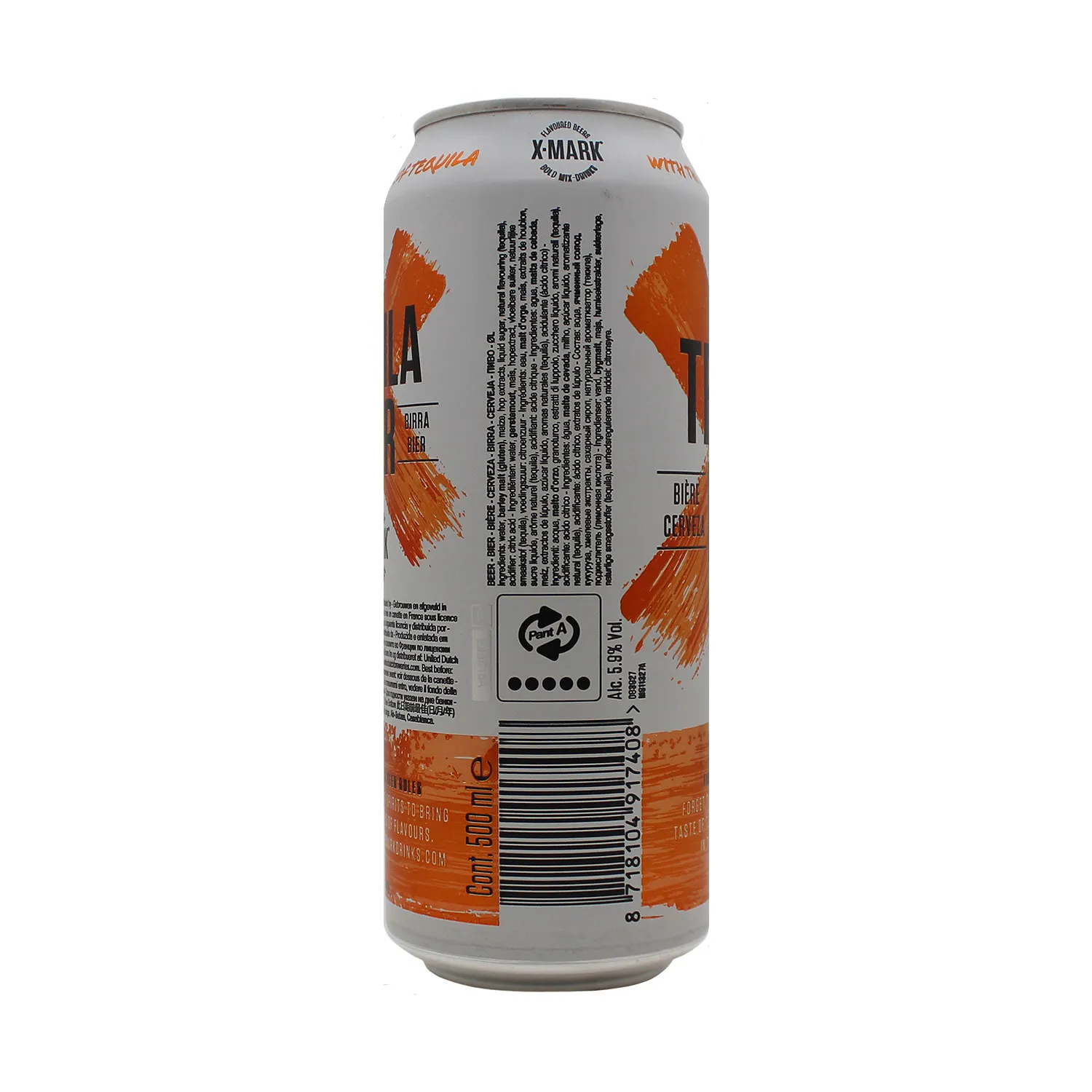 Cerveza Importada Francia C.tequila X-mark Lata 500ml