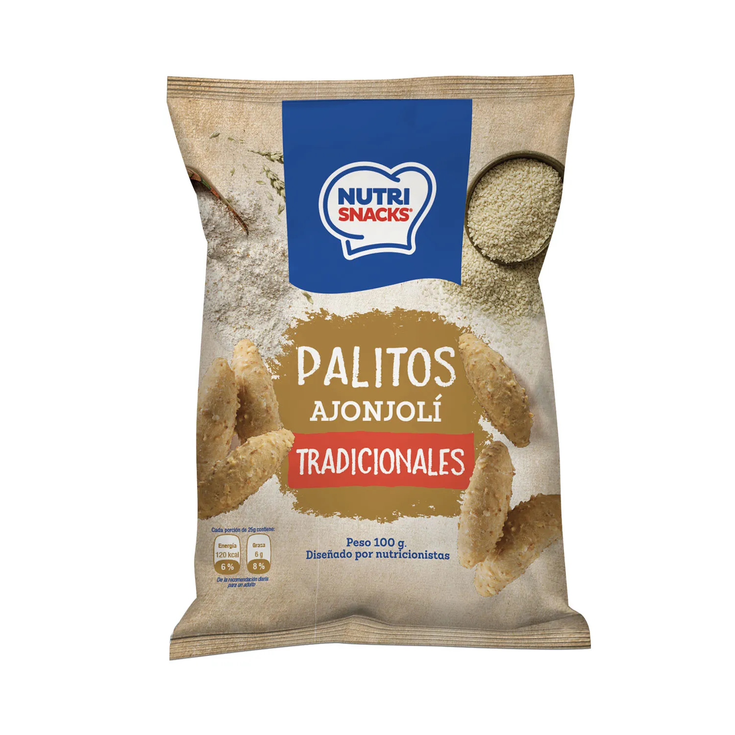 Palito Ajonjoli 4 U Nutrisnacks Bolsa 100 G