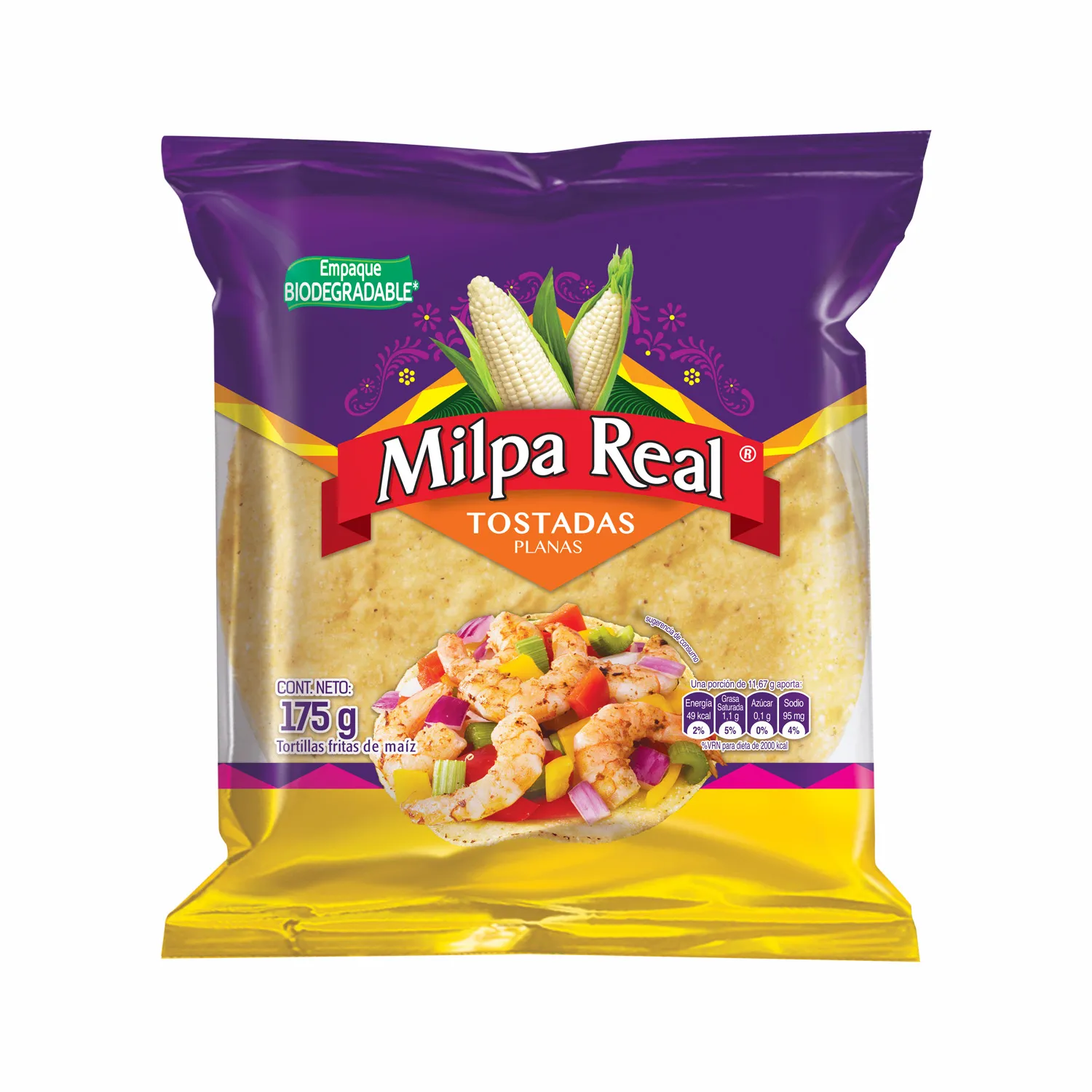 Tortilla Maiz Chalupa Milpa Real Paquete 175 G