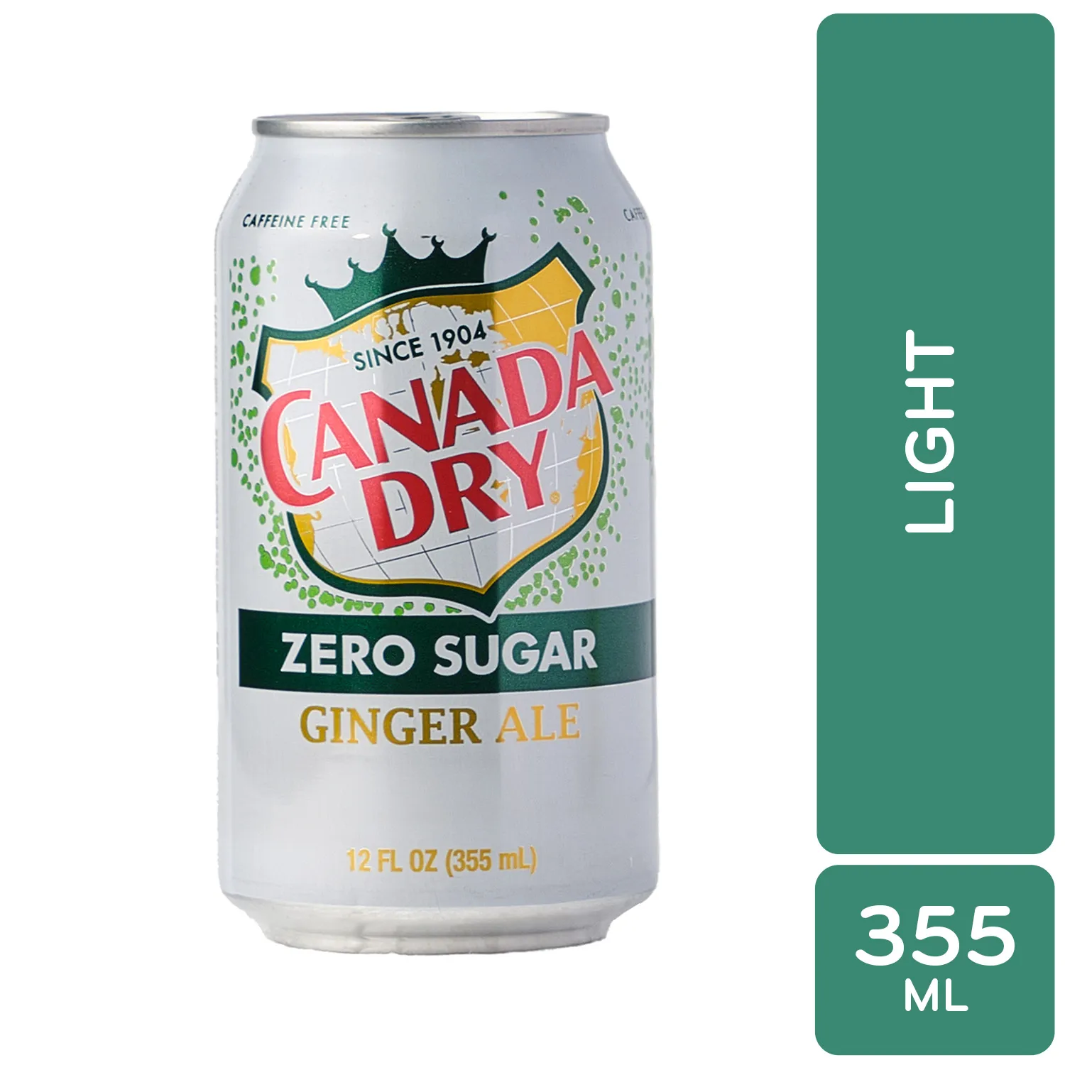 Bebida Gaseosa Light Sabor Jengibre Canada Dry Lata 355 Ml