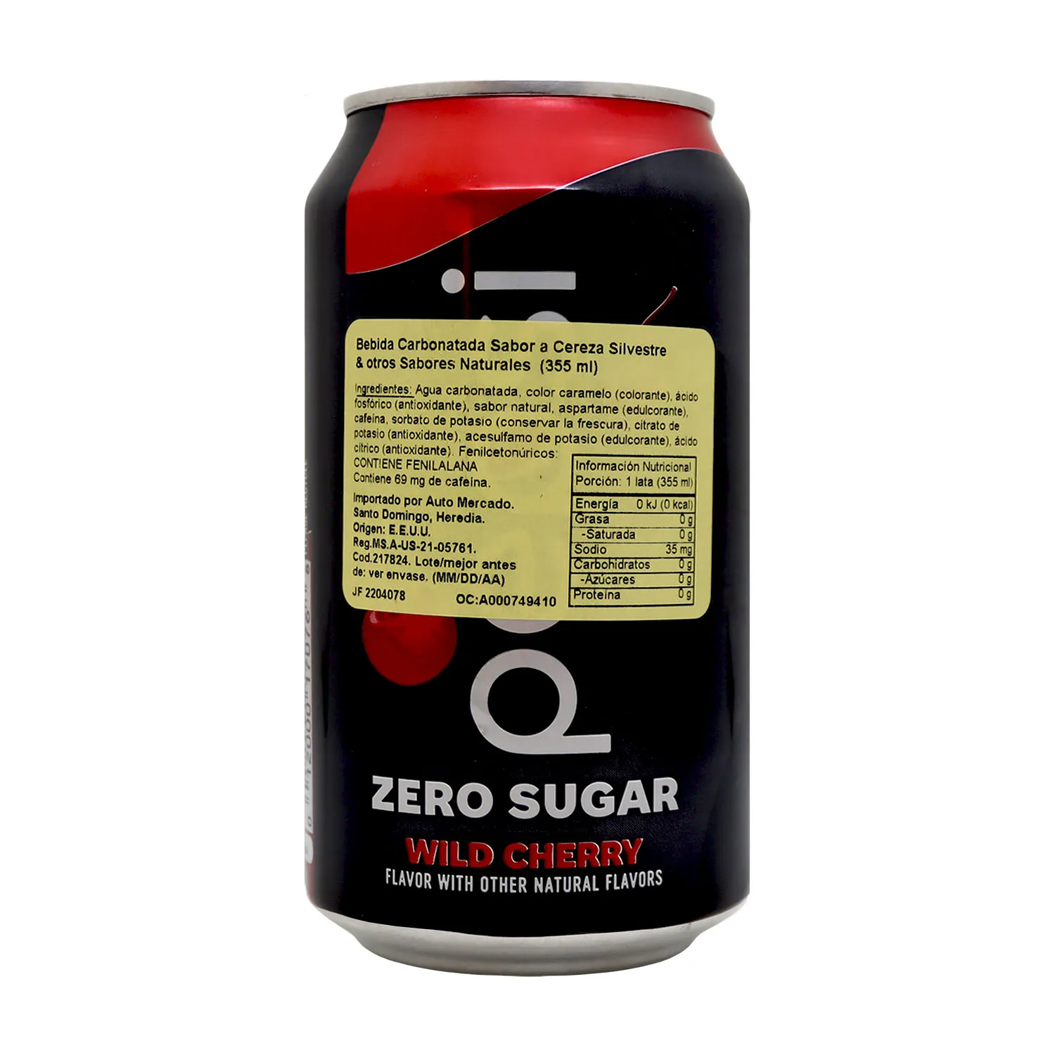 Bebida Gaseosa Zero Sabor Cereza Pepsi Lata 355 Ml