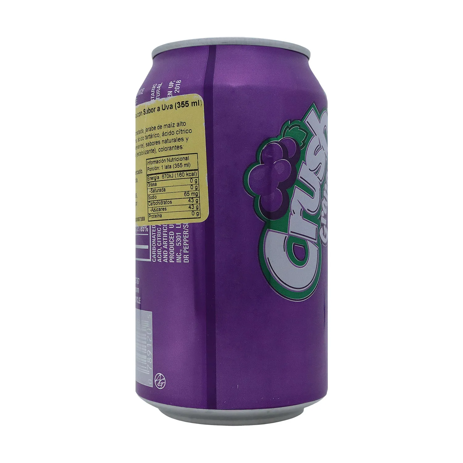 Bebida Gaseosa Regular Sabor Uva Crush Lata 355 Ml