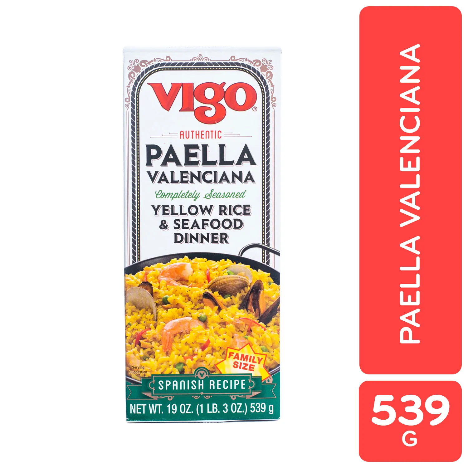 Arroz Preparado Paella Vigo Caja 539 G