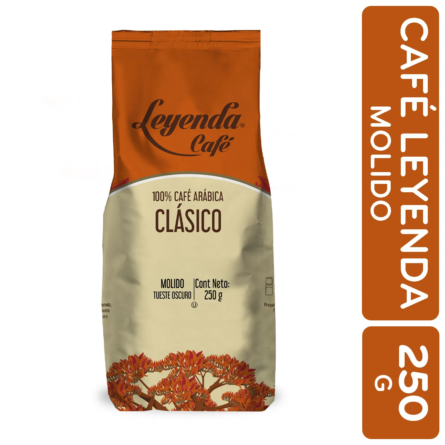Cafe Molido Puro Tueste Oscuro Leyenda Paquete 250 G