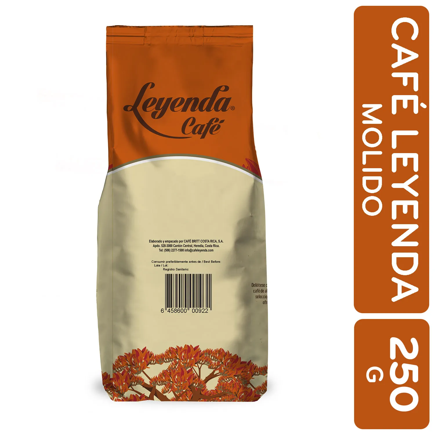 Cafe Molido Puro Tueste Oscuro Leyenda Paquete 250 G