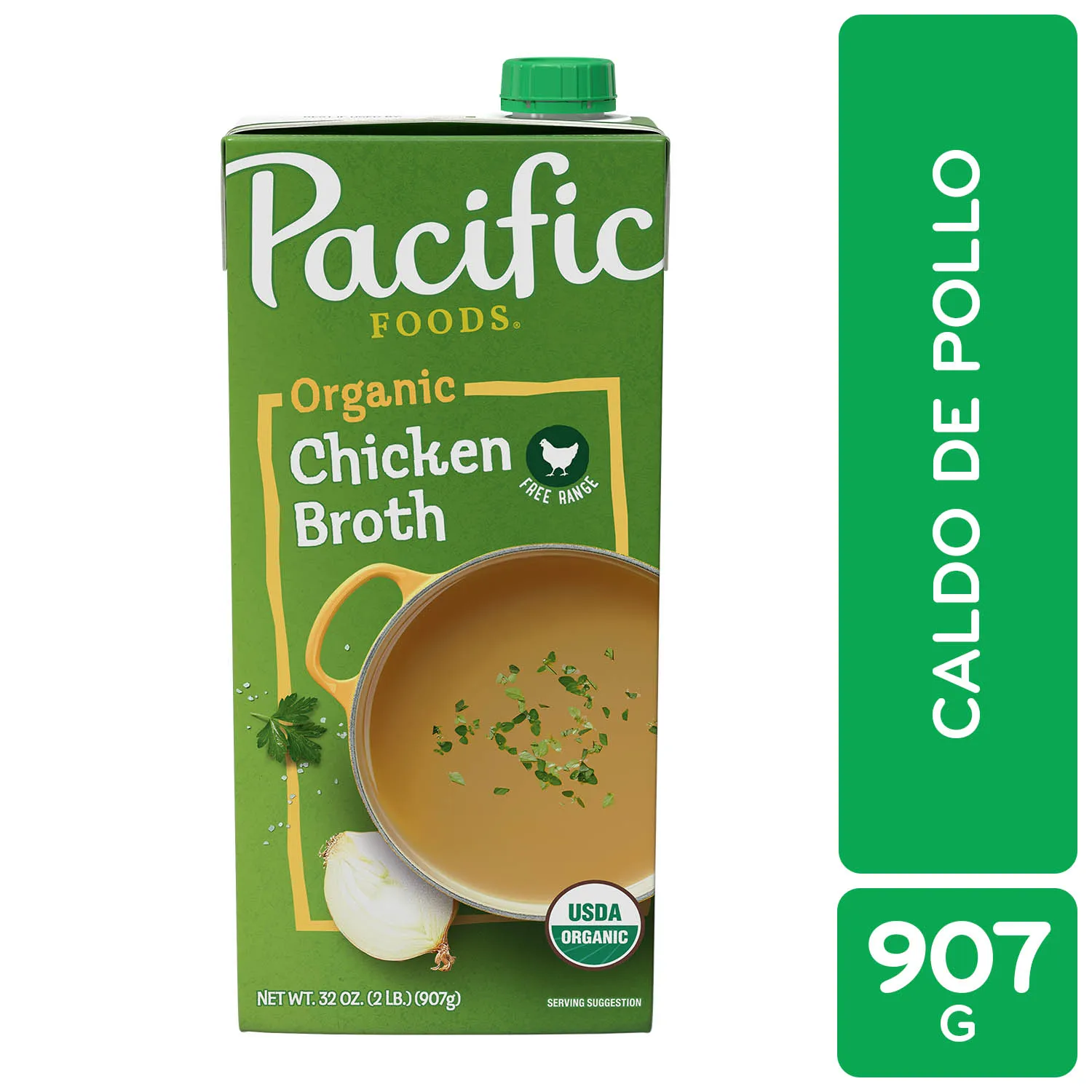 Caldo Pollo Organico Pacific Tetra Brick 946 Ml