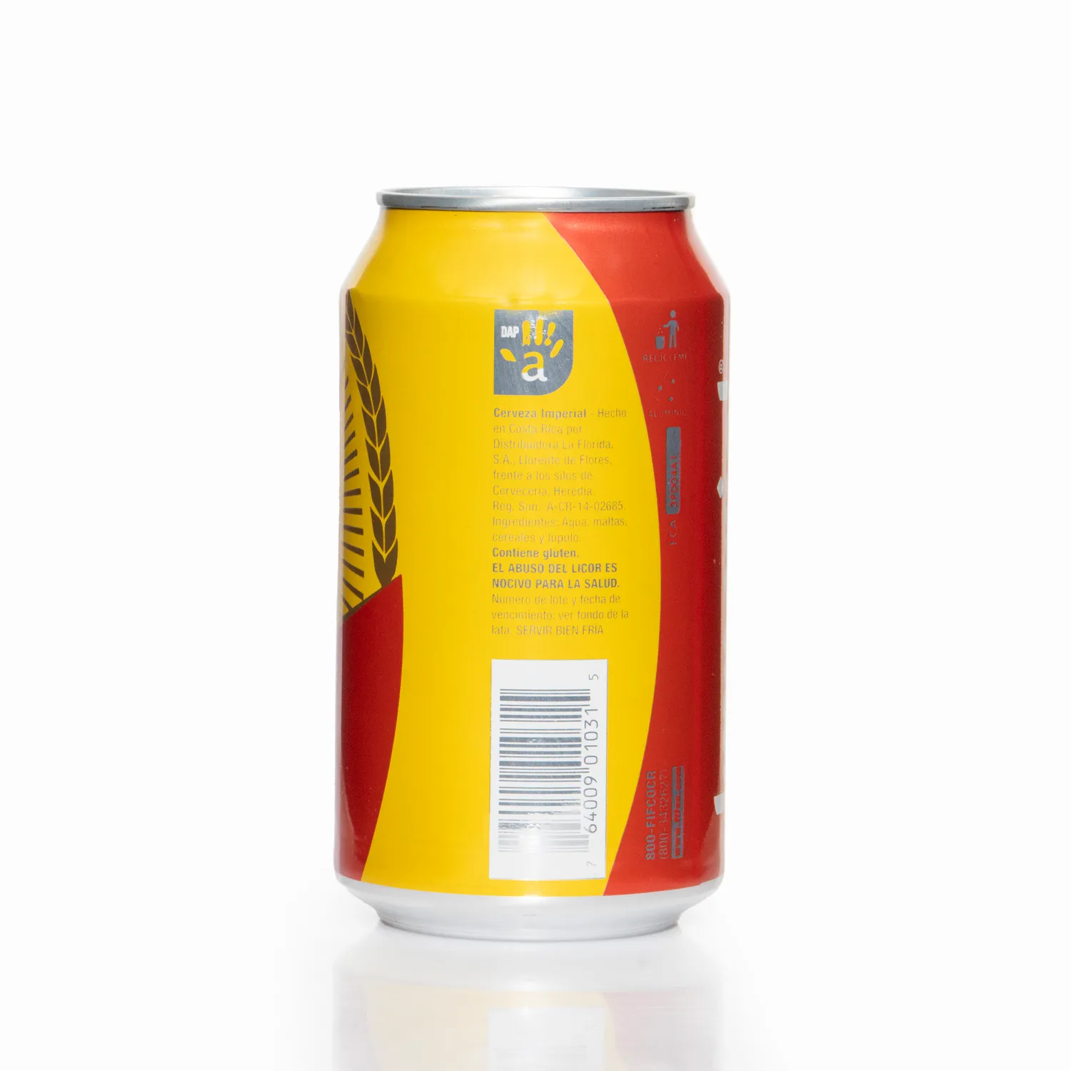 Cerveza Nacional Costa Rica Imperial Lata 350 Ml
