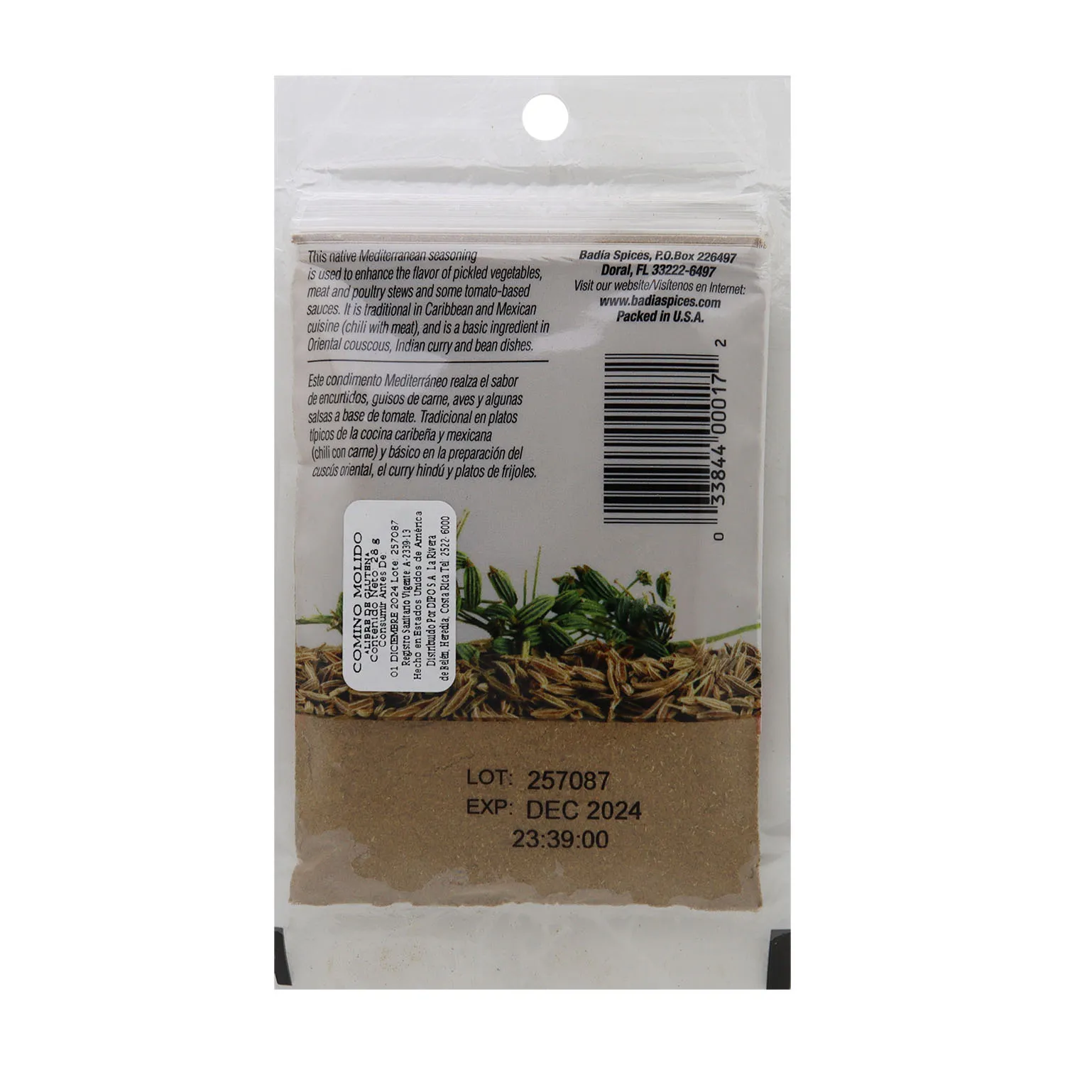 Comino Molido Badia Paquete 28.35 G