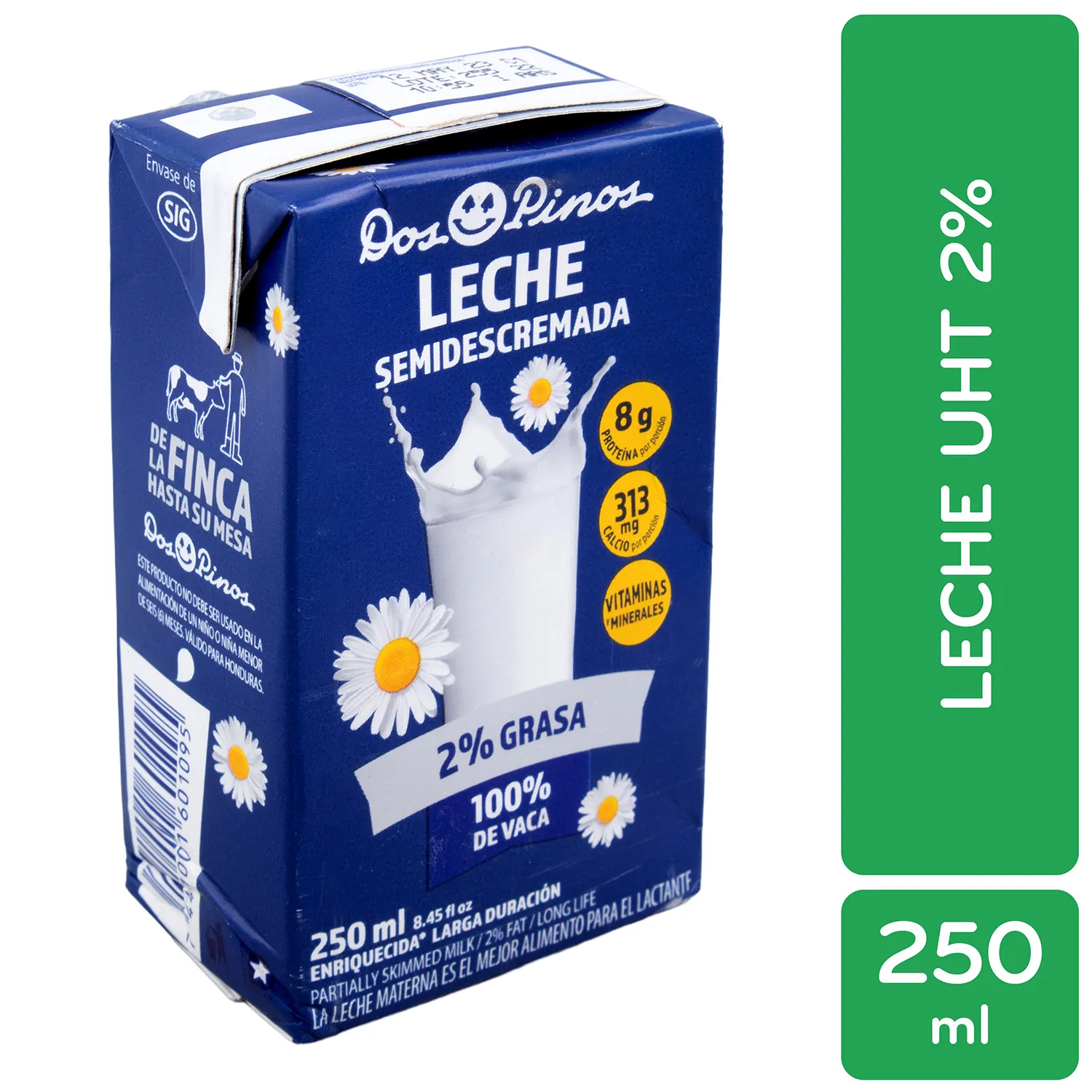 Leche Semi Descremada Dos Pinos Caja 250 Ml