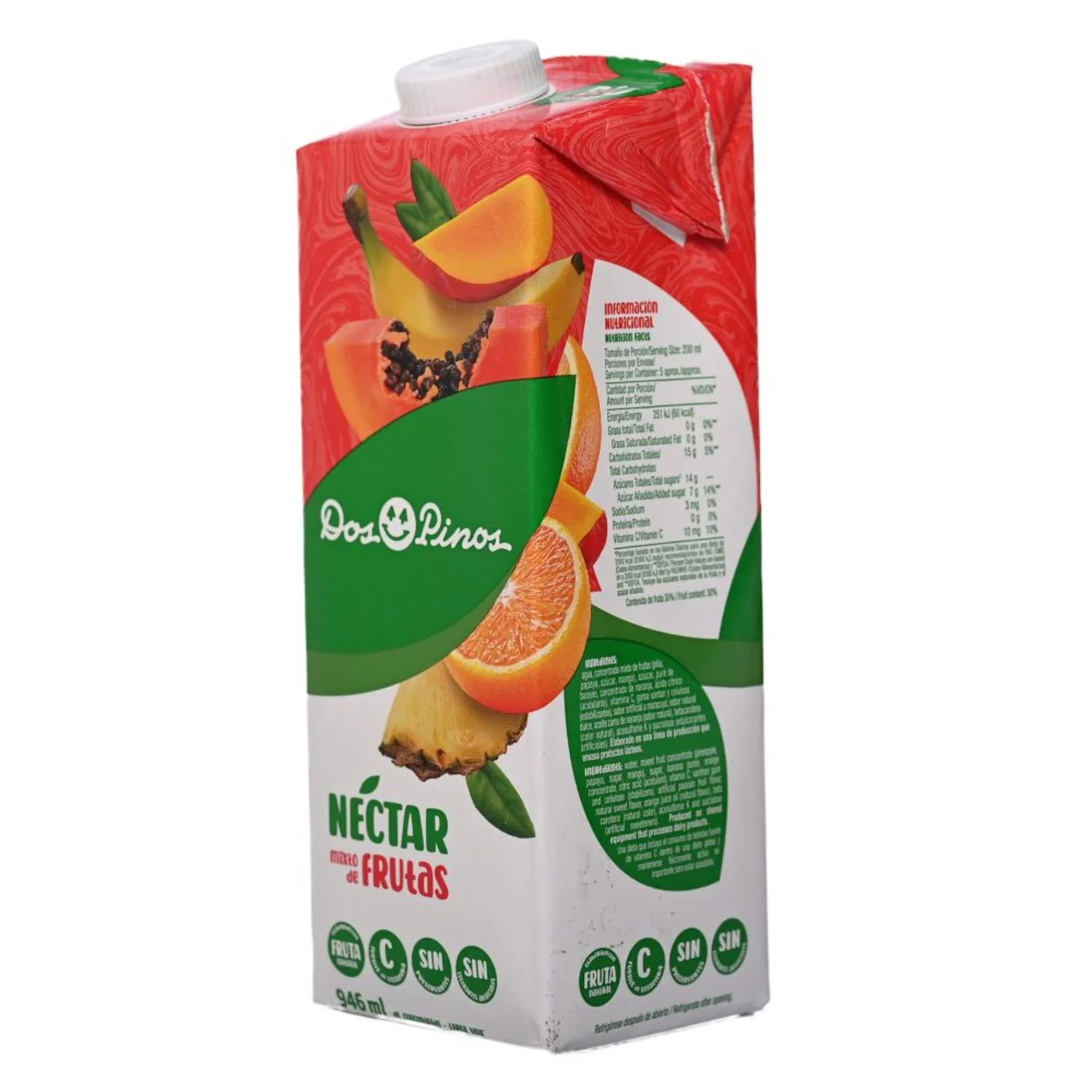 Nectar Frutas Frutas Dos Pinos Tetra Brick 1000 Ml