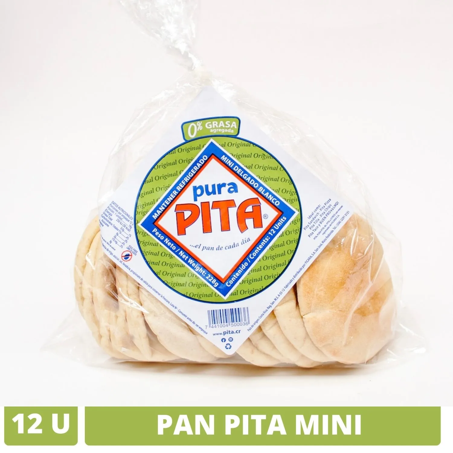 Pan Refrigerado Pita 12u Paquete 225 G