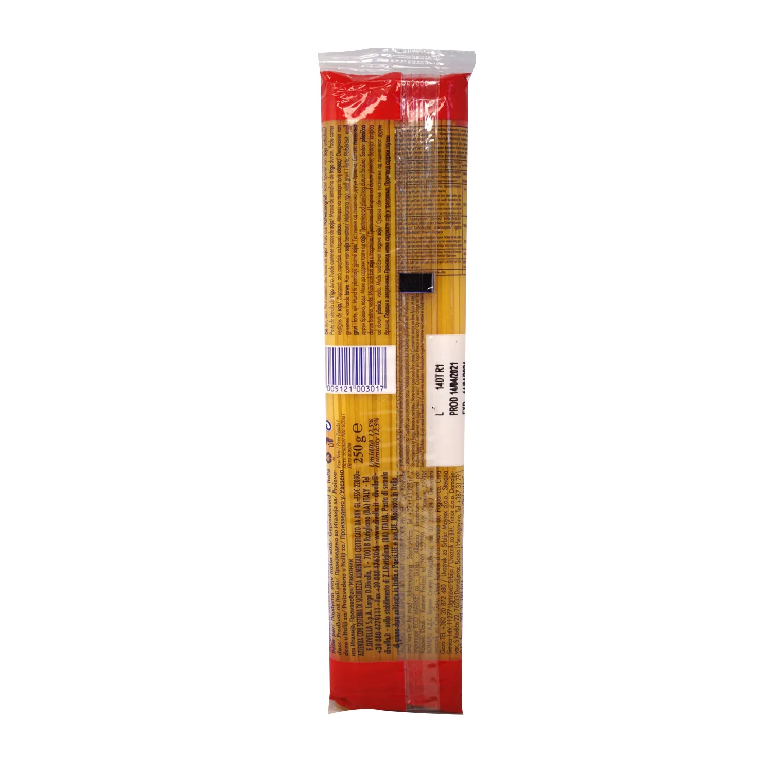 Pasta Alimenticia Spaguetti #8 Divella Paquete 500 G